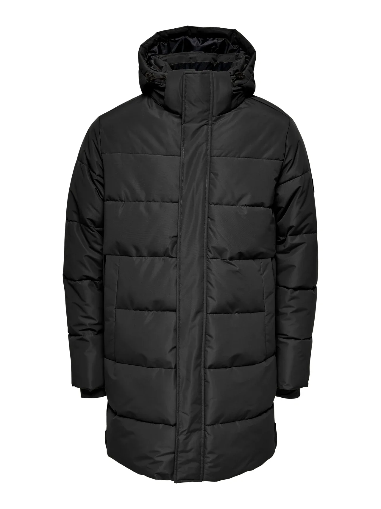 Only and Sons Junior toppatakki, OSJCARL LIFE LONG QUILTED COAT Musta - Image 2