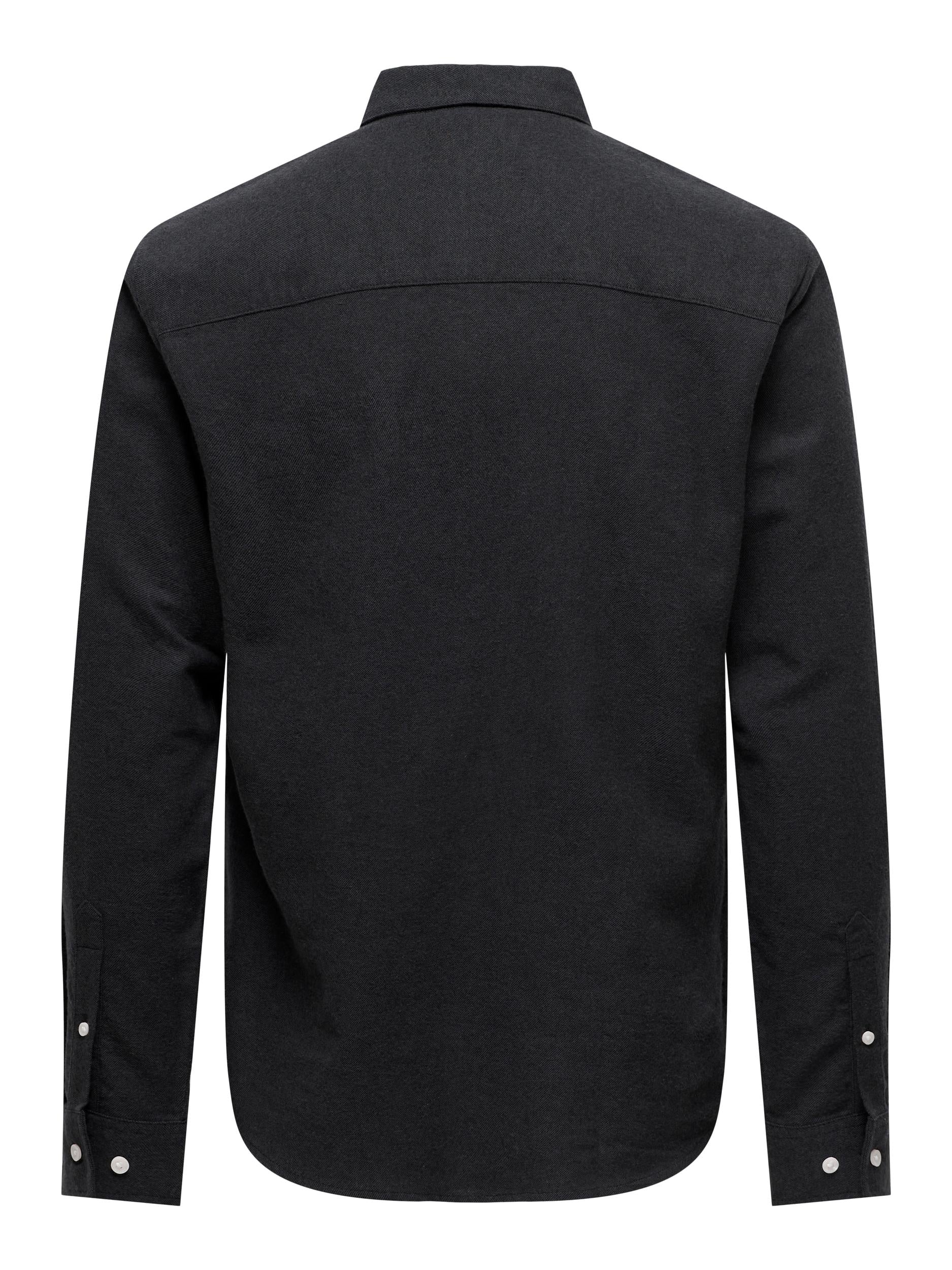 Only and Sons kauluspaita, GUDMUND SLIM SOLID Musta - Image 2