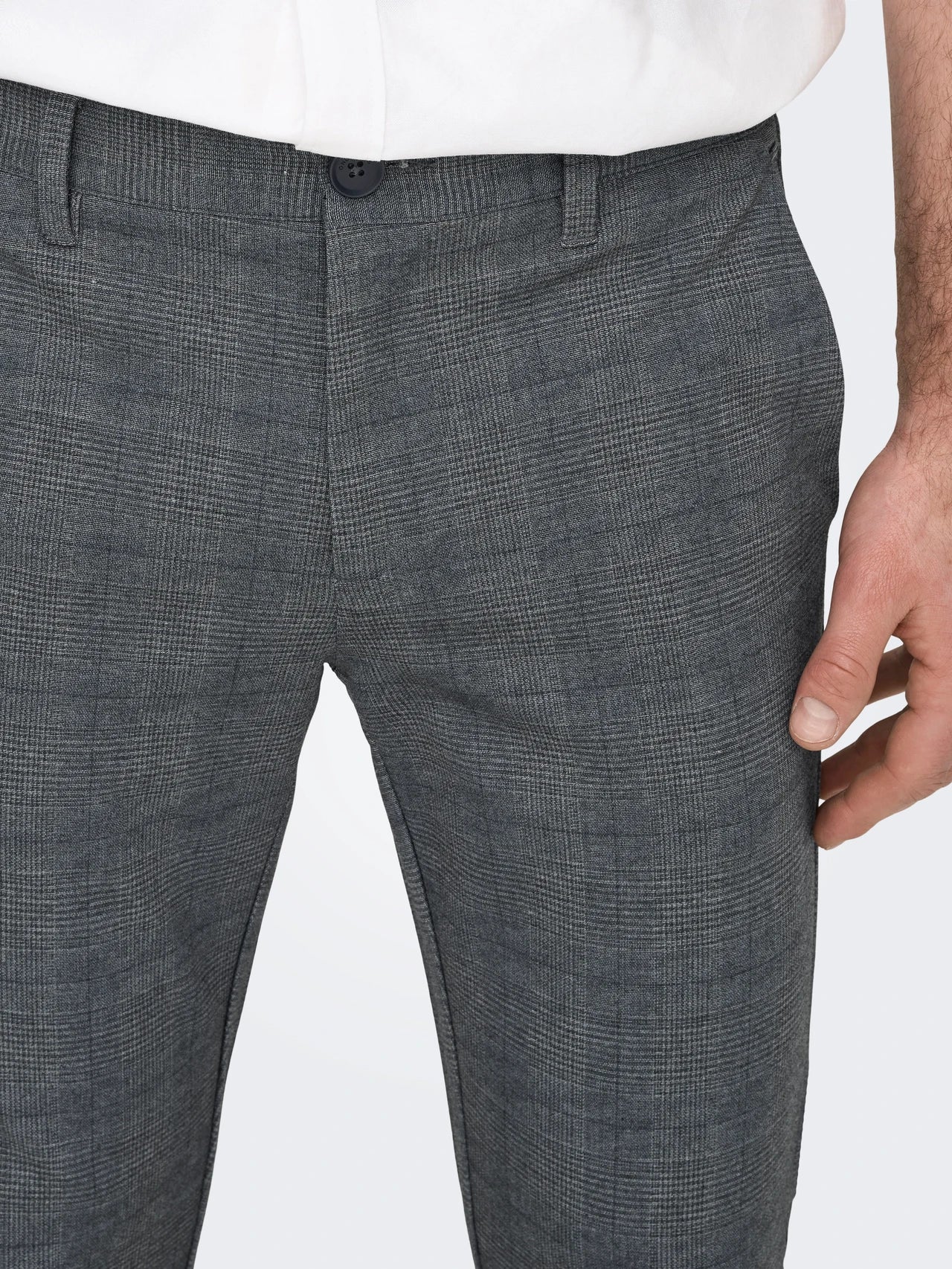 Only and Sons Miesten Chinot, MARK PANT DRESS BLUES NOS Sininen Ruutu - Image 3