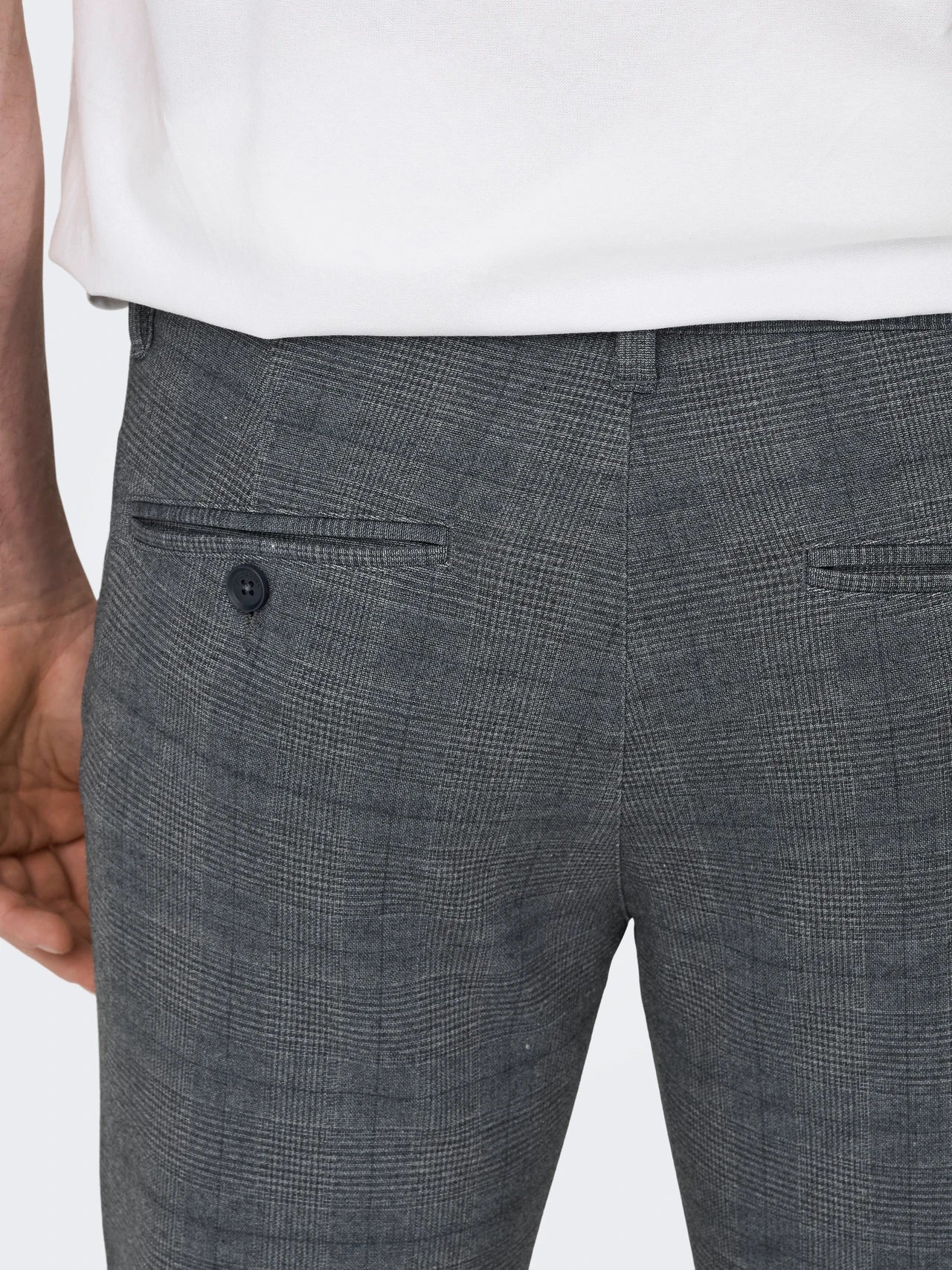Only and Sons Miesten Chinot, MARK PANT DRESS BLUES NOS Sininen Ruutu - Image 4