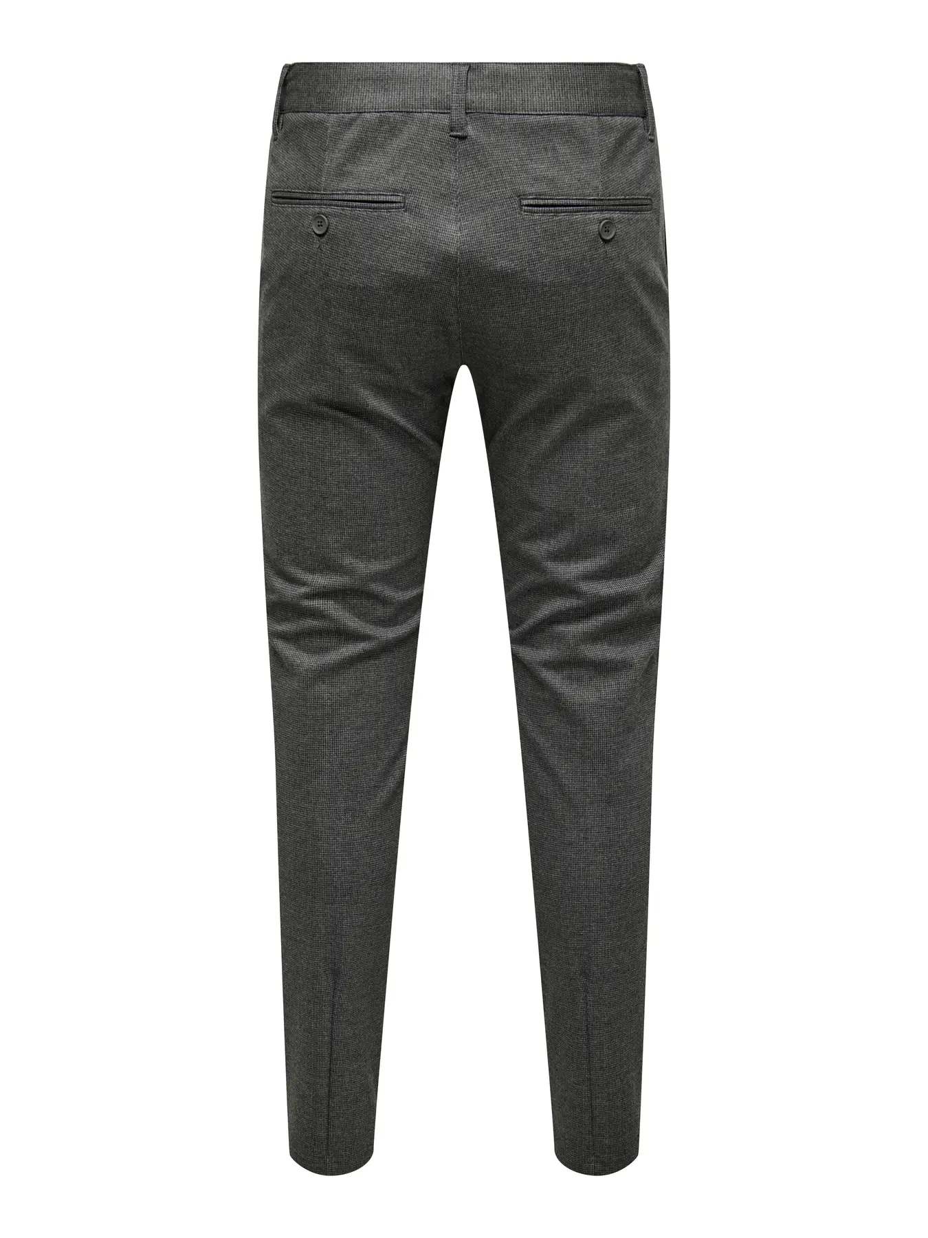 Only and Sons miesten chinot, MARK SLIM CHECK 020960 PANT Jet Black - Image 2