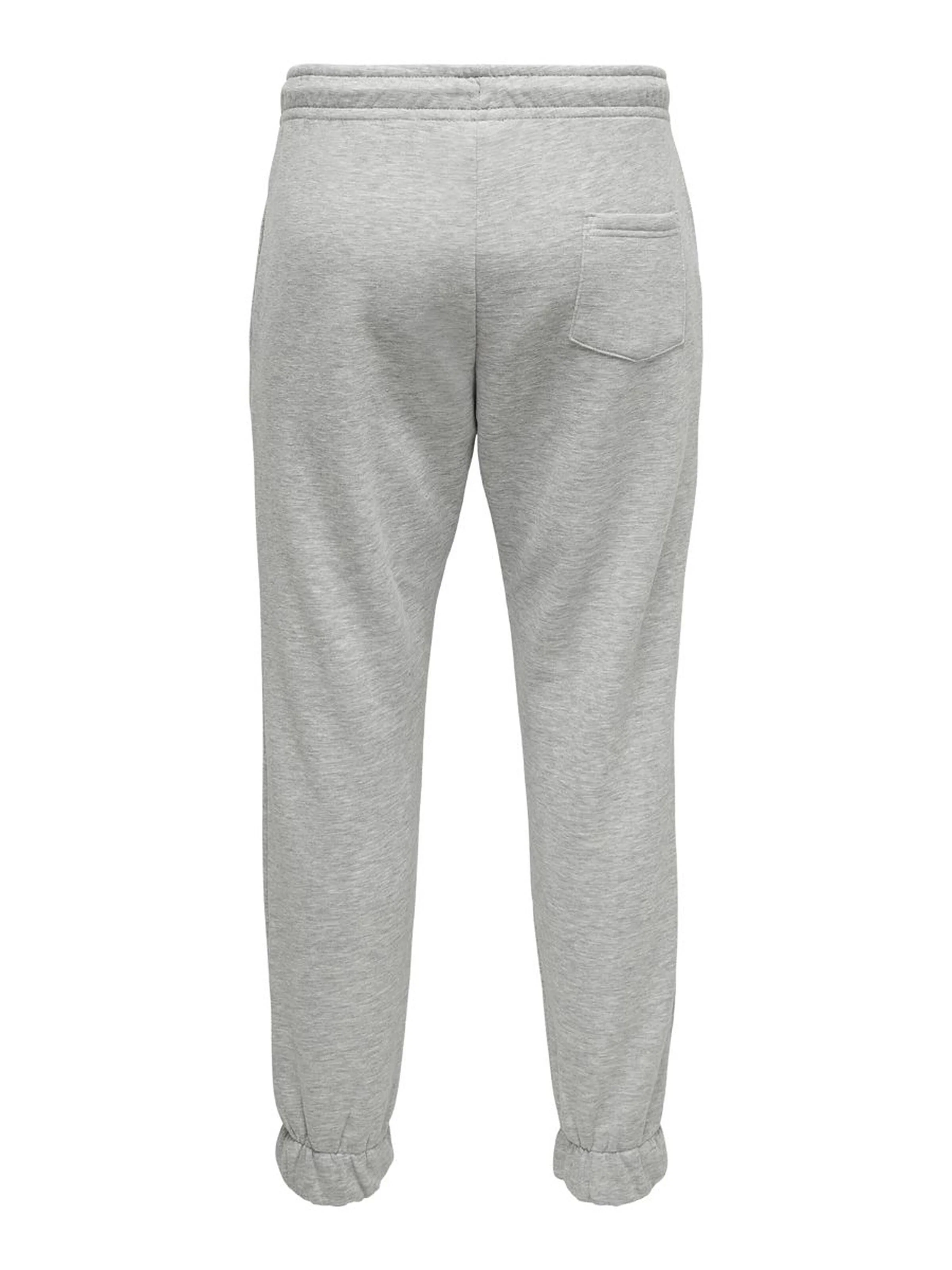 Only and Sons, Miesten Collegehousut, Ceres Life Sweat Pant  Keskiharmaa - Image 4