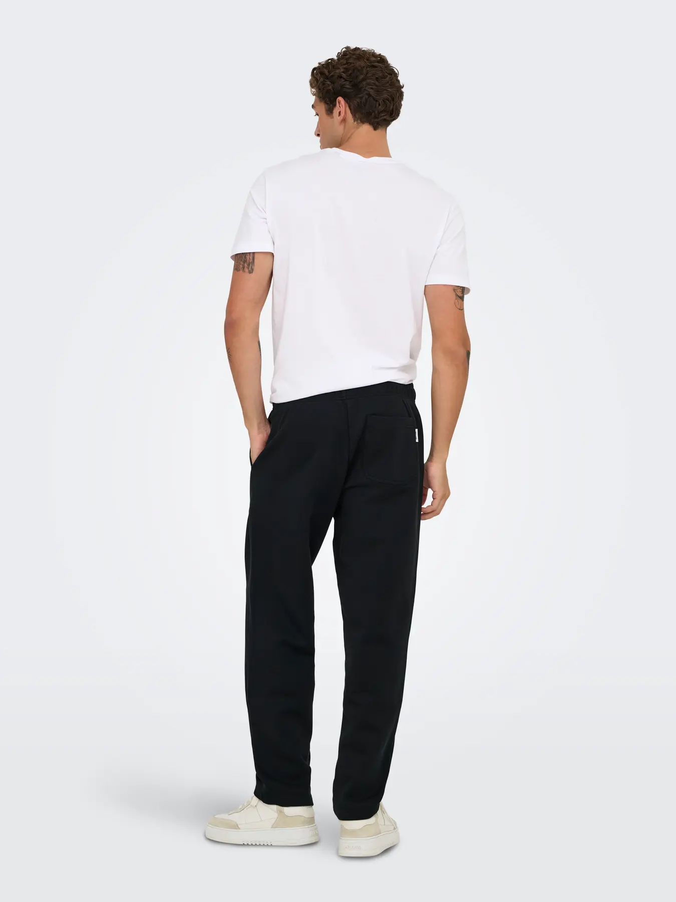 Only and Sons Miesten Collegehousut, CONNOR RLX PANT NOS Black - Image 2