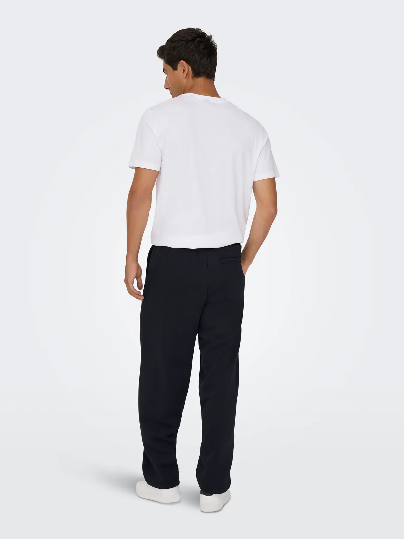 Only and Sons miesten collegehousut, ONSCERES WIDE PANT Black - Image 2