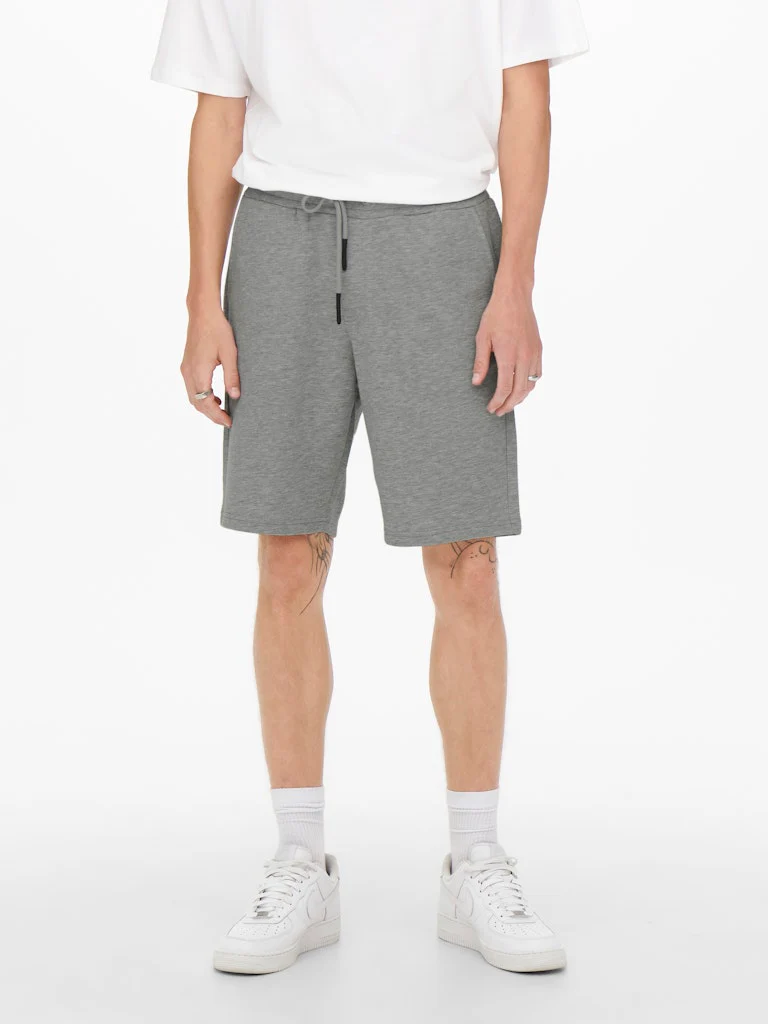 Only and Sons Miesten Collegeshortsit CERES LIFE SWEAT SHORT Keskiharmaa