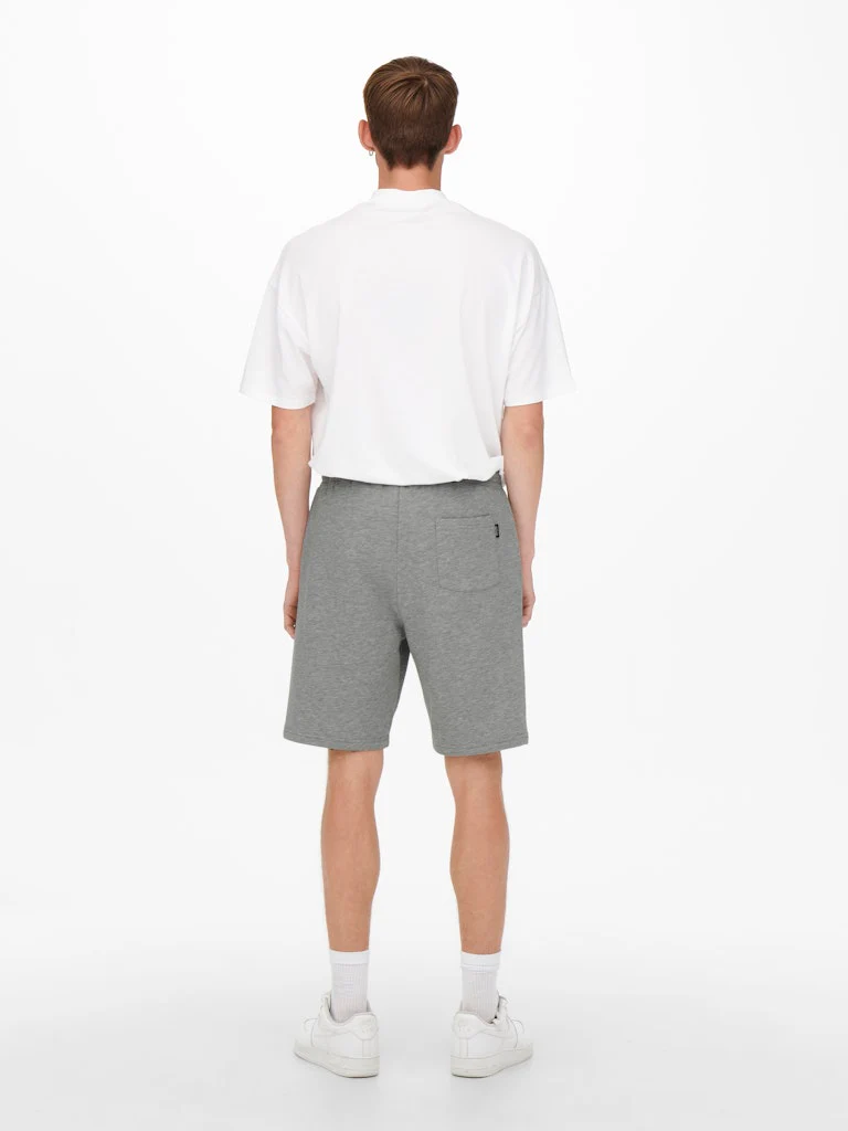Only and Sons Miesten Collegeshortsit CERES LIFE SWEAT SHORT Keskiharmaa - Image 2