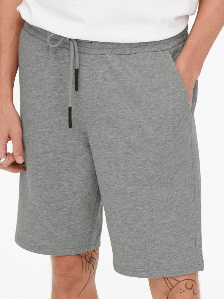 Only and Sons Miesten Collegeshortsit CERES LIFE SWEAT SHORT Keskiharmaa - Image 5
