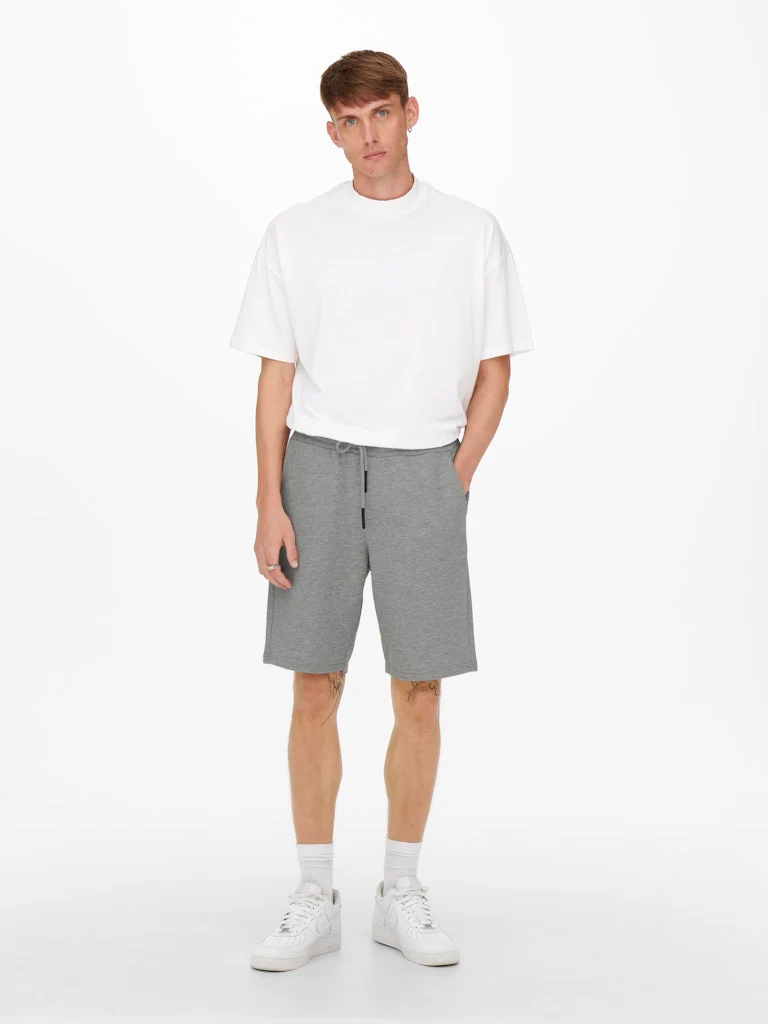 Only and Sons Miesten Collegeshortsit CERES LIFE SWEAT SHORT Keskiharmaa - Image 6