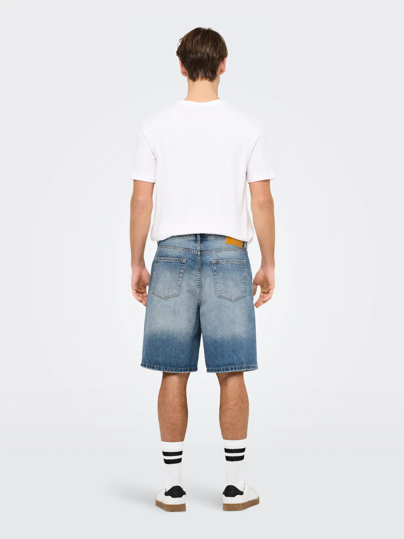Only and Sons miesten farkkushortsit, FADE MID BLUE SHORTS Medium Blue Denim - Image 2