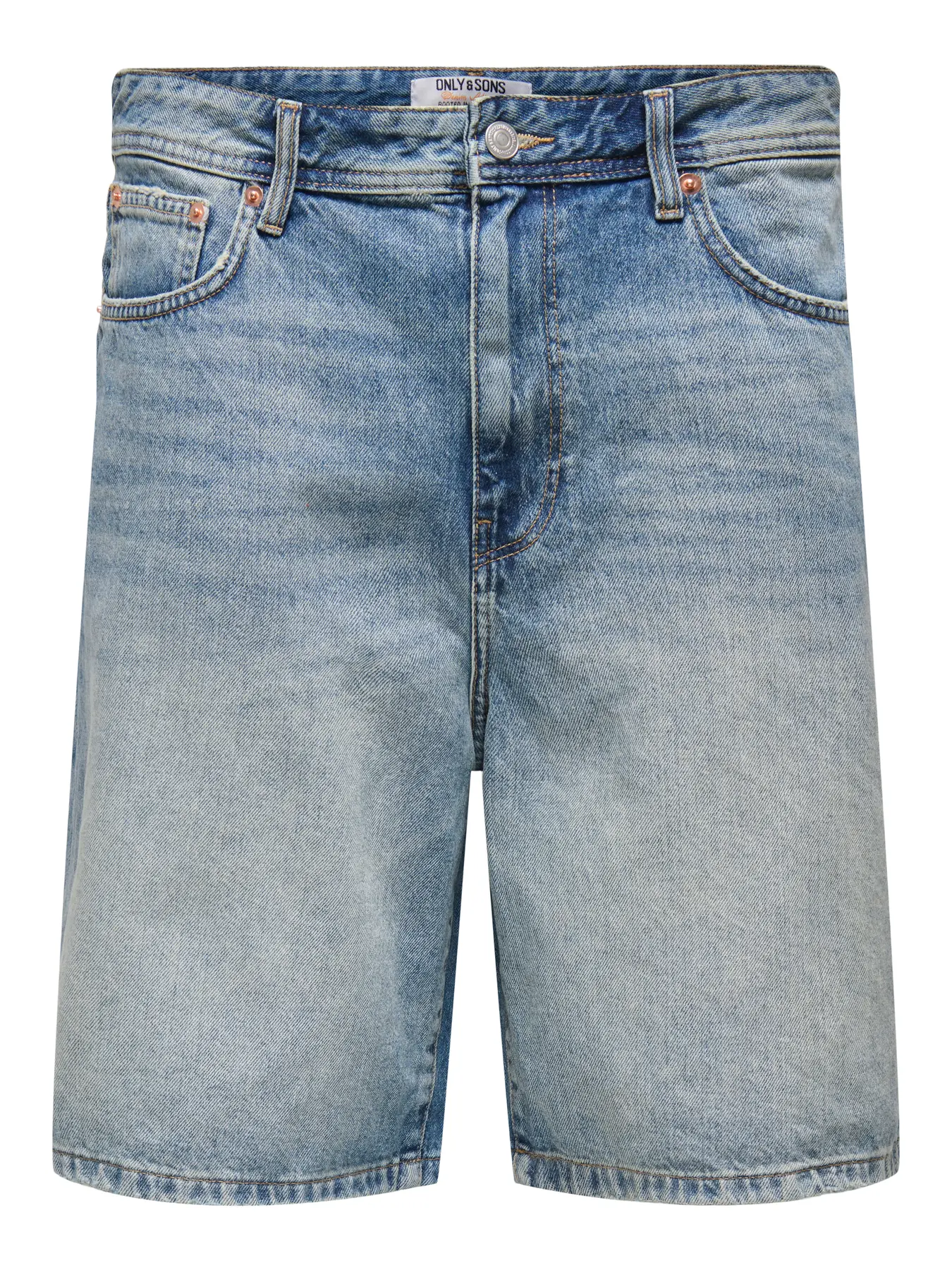 Only and Sons miesten farkkushortsit, FADE MID BLUE SHORTS Medium Blue Denim - Image 3