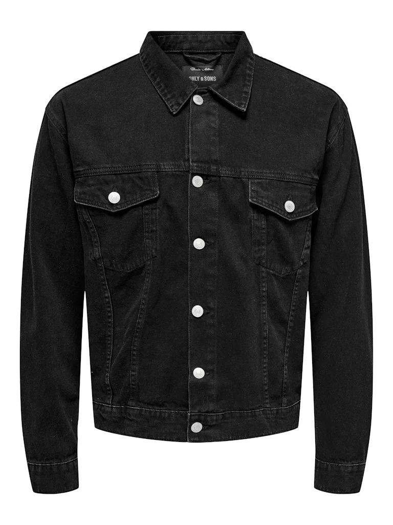 Only and Sons miesten farkkutakki, JUST BOX DNM JACKET Musta - Image 3