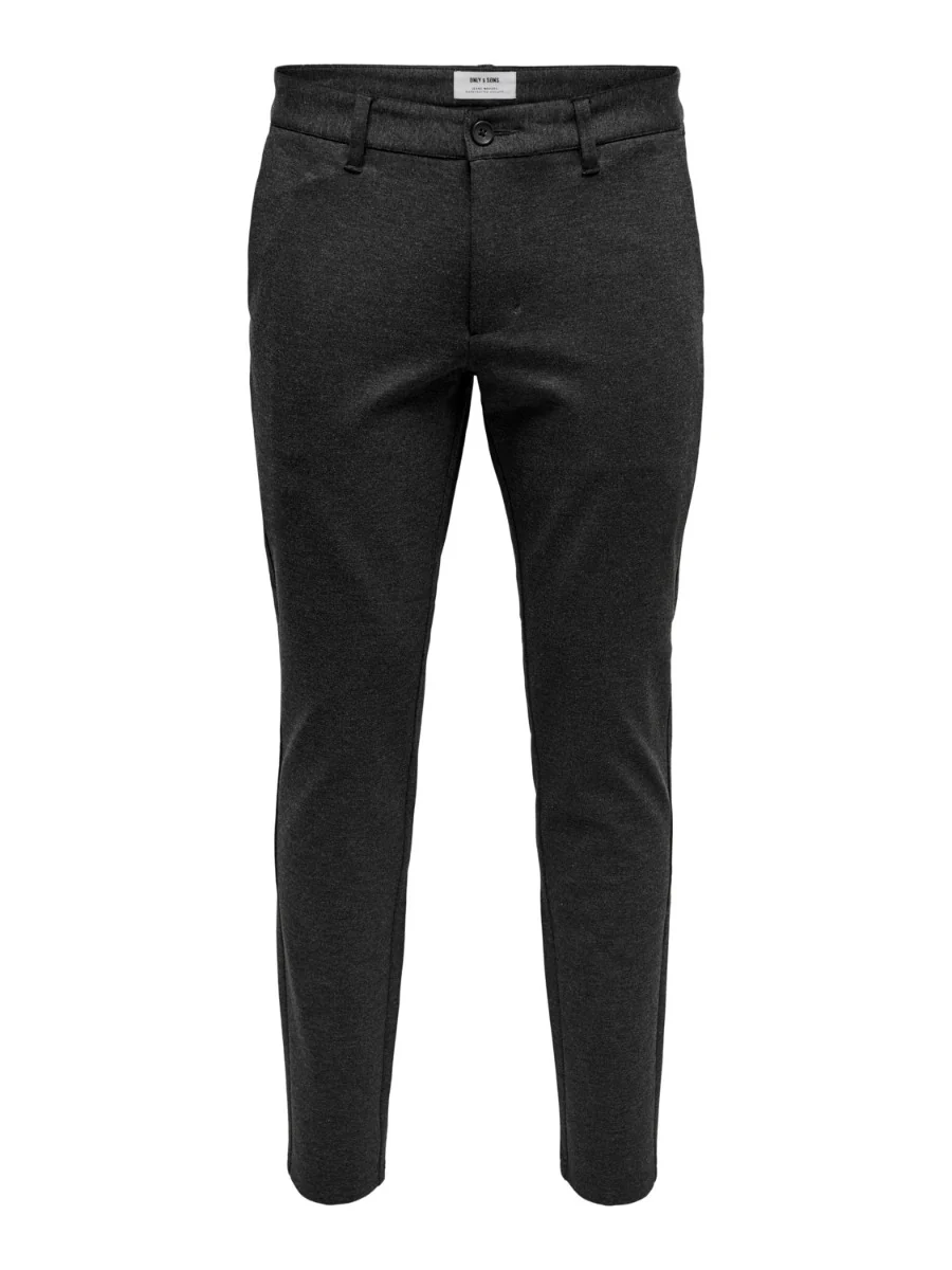 Only and Sons Miesten Housut, Mark Pant Dark Grey Melange - Image 3