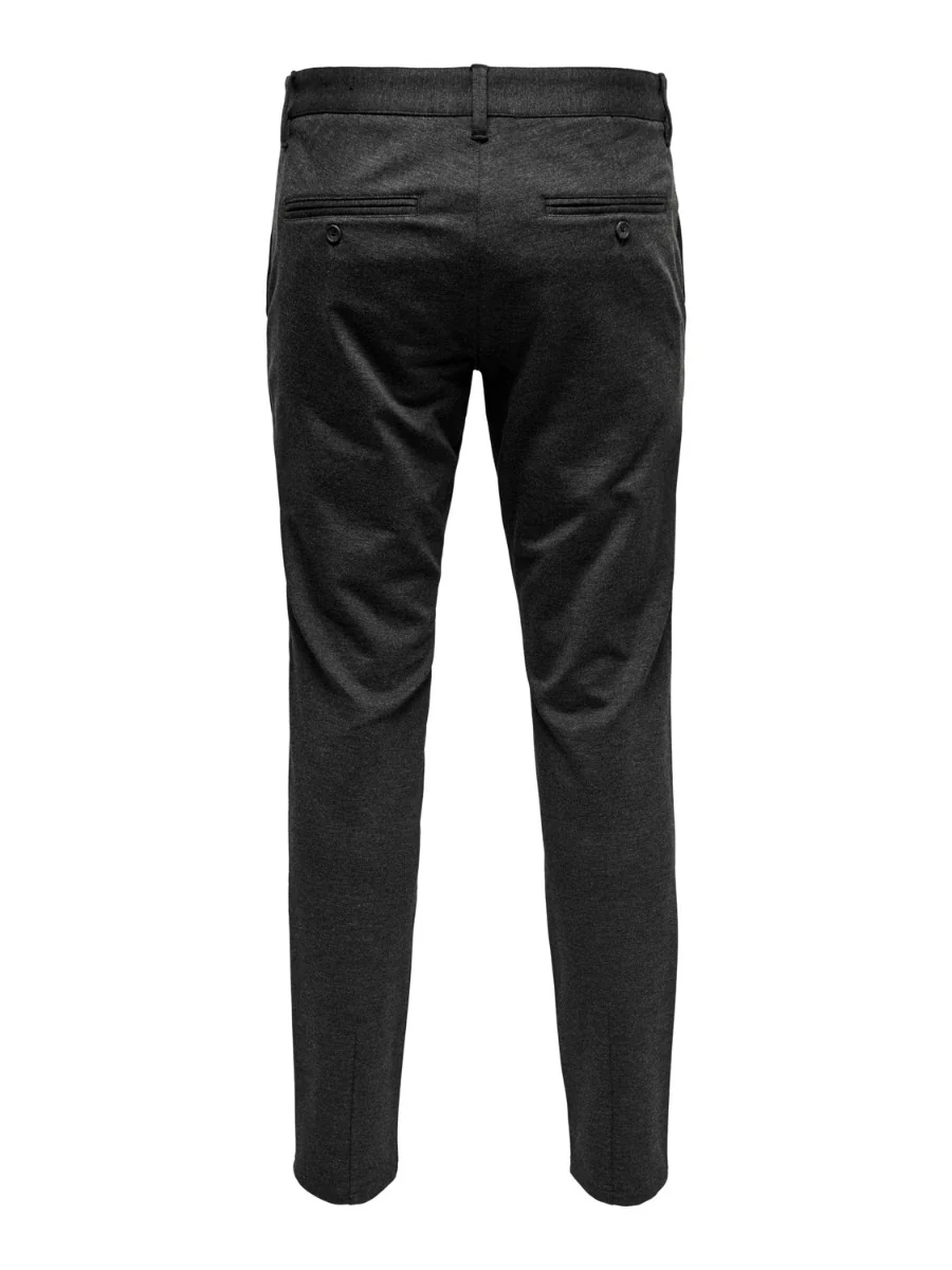 Only and Sons Miesten Housut, Mark Pant Dark Grey Melange - Image 4