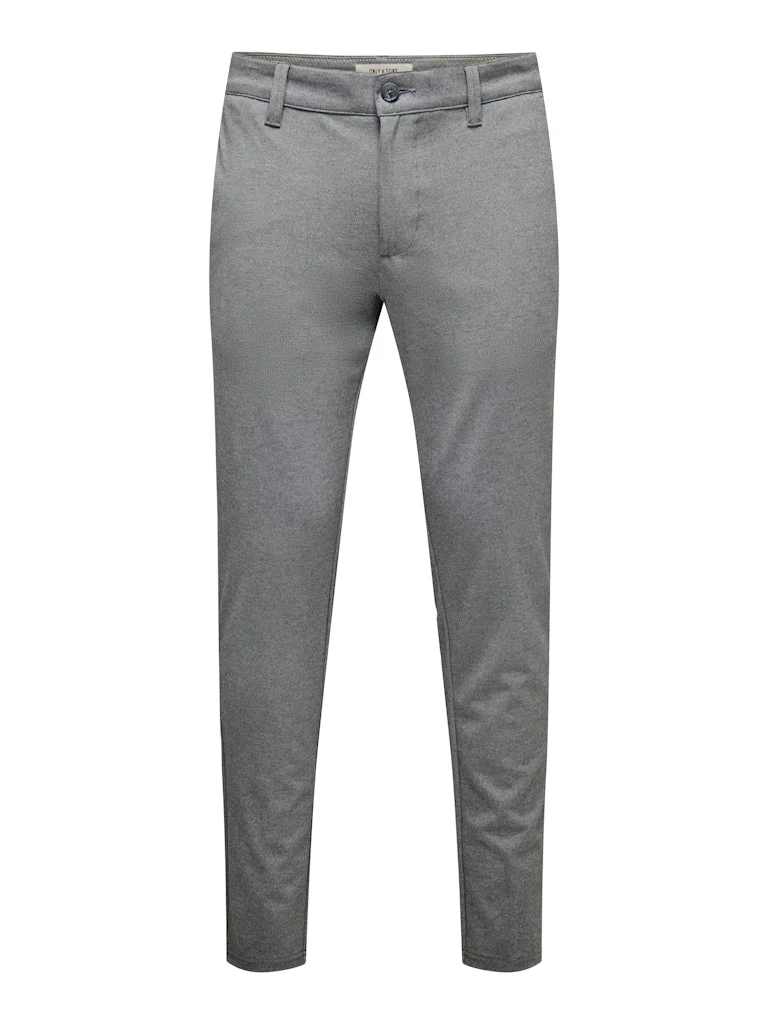 Only and Sons Miesten Housut, Mark Pant Medium Grey Melange - Image 4
