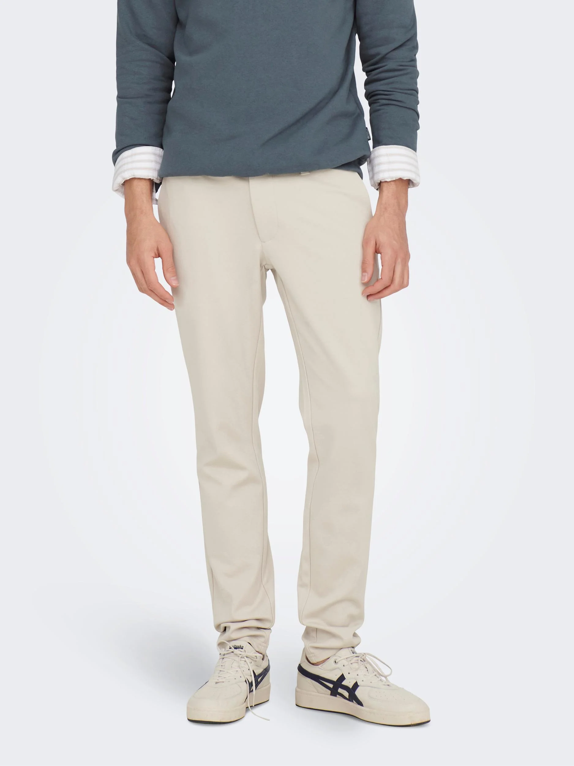 Only and Sons Miesten Housut, Mark Pant Vaalea Beige - Image 5