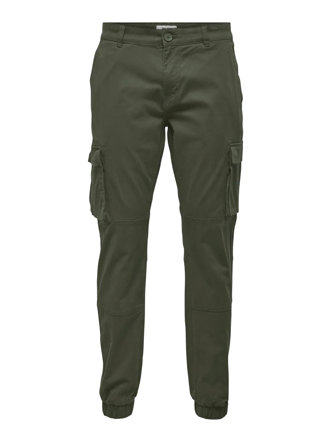Only and Sons miesten housut, ONSCAM STAGE CARGO CUFF Armeijanvihreä - Image 3