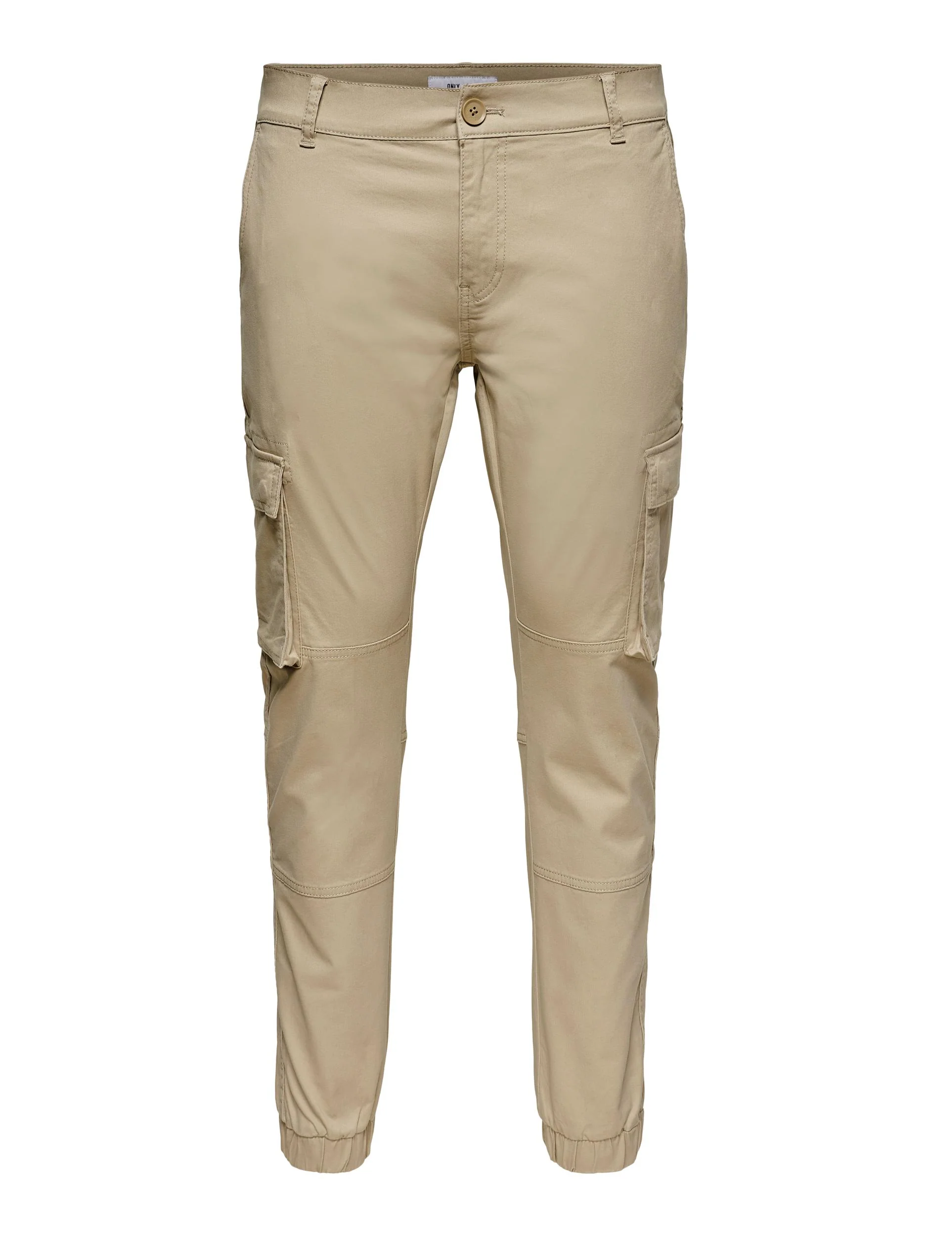 Only and Sons miesten housut, ONSCAM STAGE CARGO CUFF Beige - Image 5