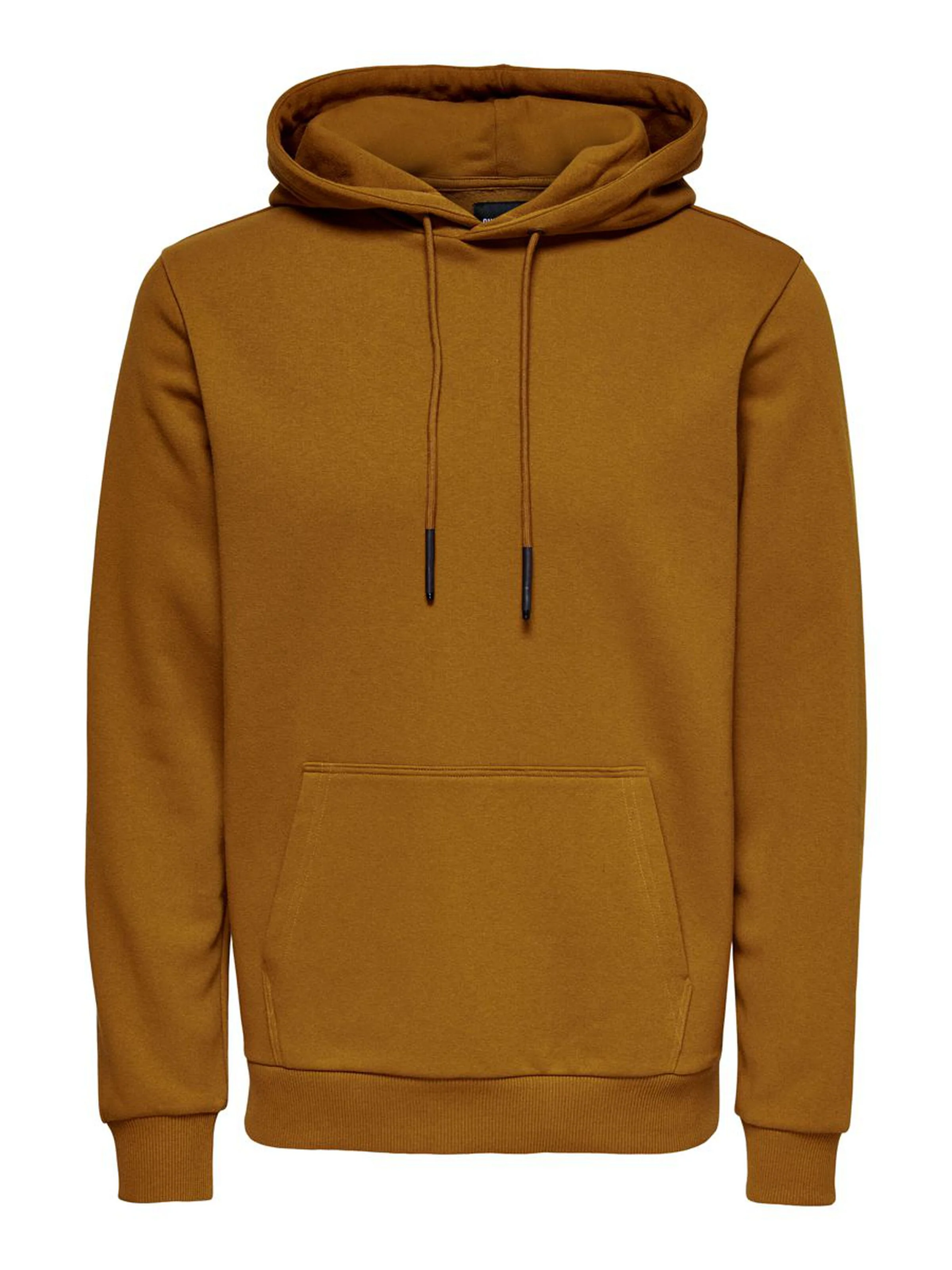 Only and Sons Miesten Huppari ONSCERES LIFE HOODIE SWEAT Keskiruskea - Image 3