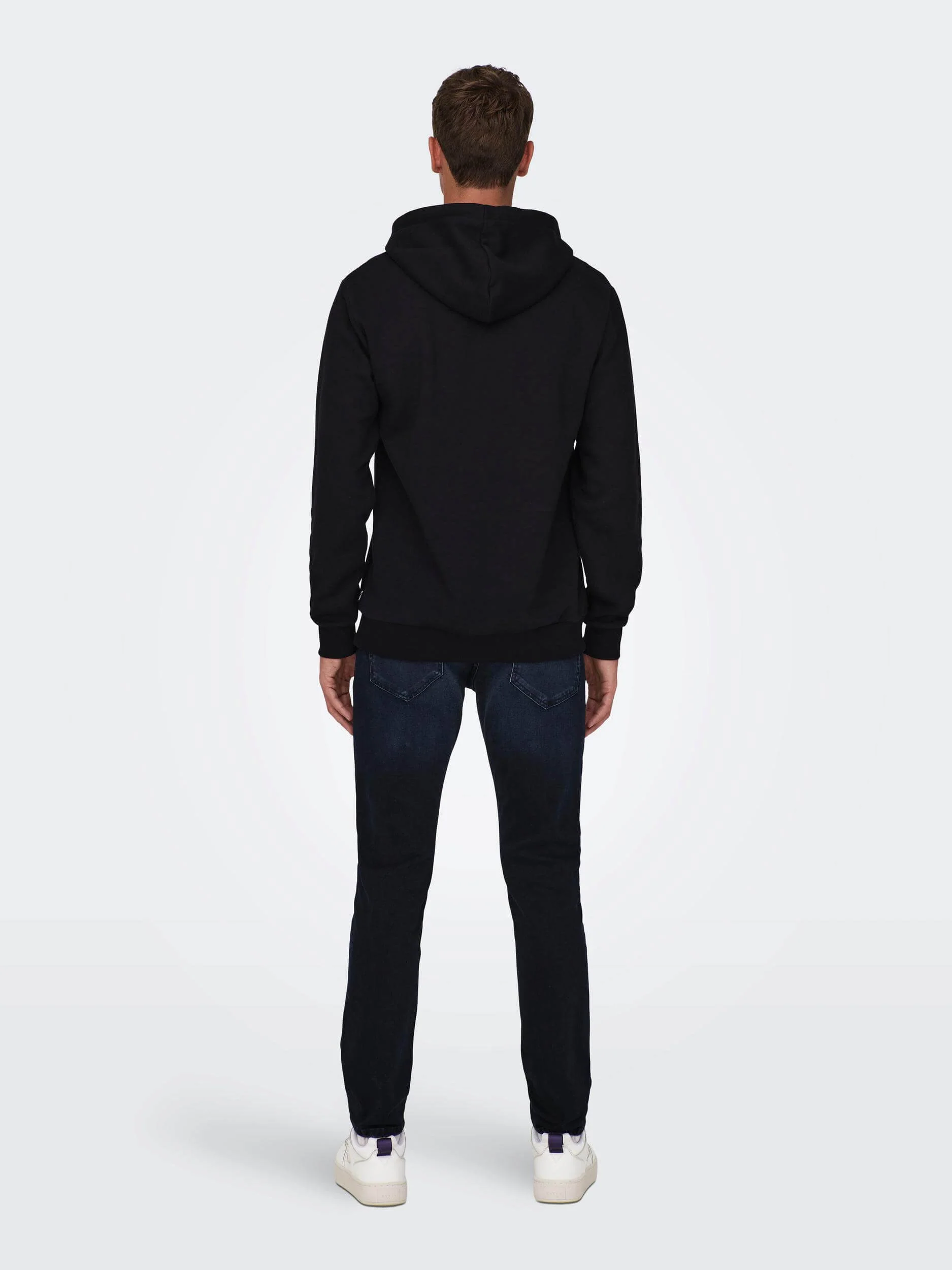 Only and Sons Miesten Huppari ONSCERES LIFE HOODIE SWEAT Musta - Image 2
