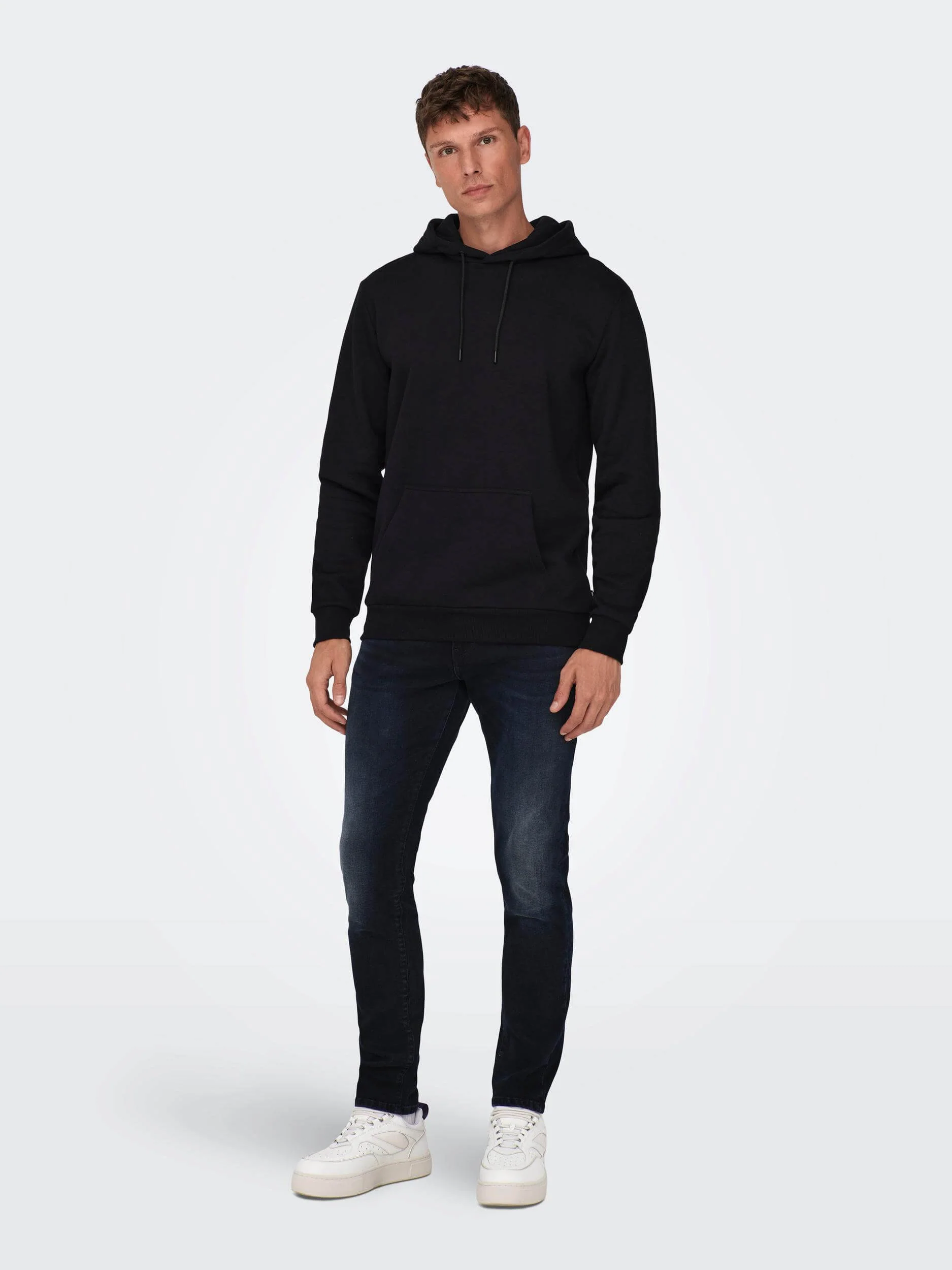 Only and Sons Miesten Huppari ONSCERES LIFE HOODIE SWEAT Musta - Image 5