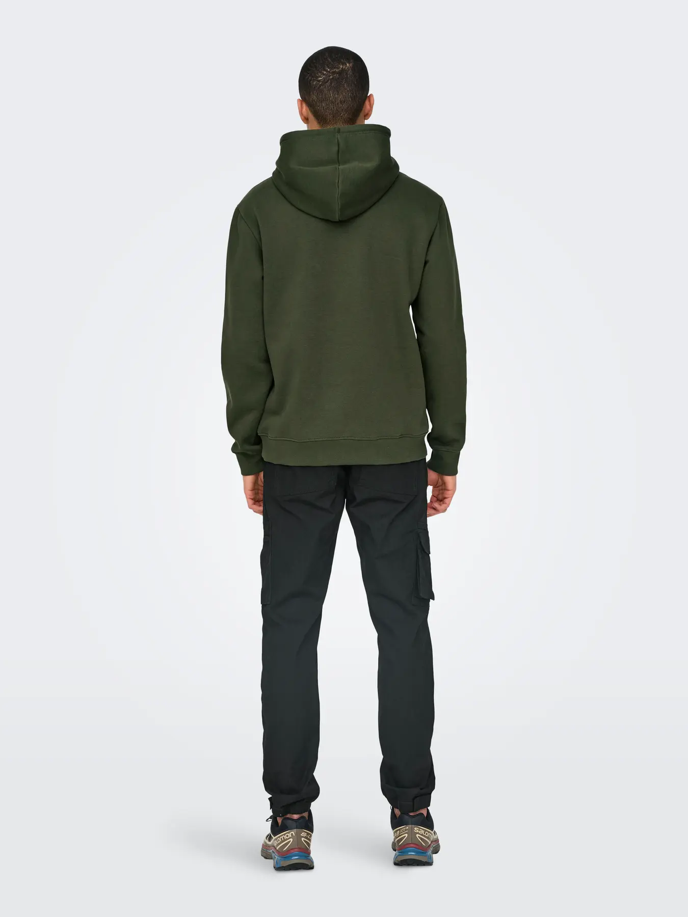 Only and Sons Miesten Huppari, ONSCONNOR REG SWEAT HOODIE NOS Rosin - Image 2