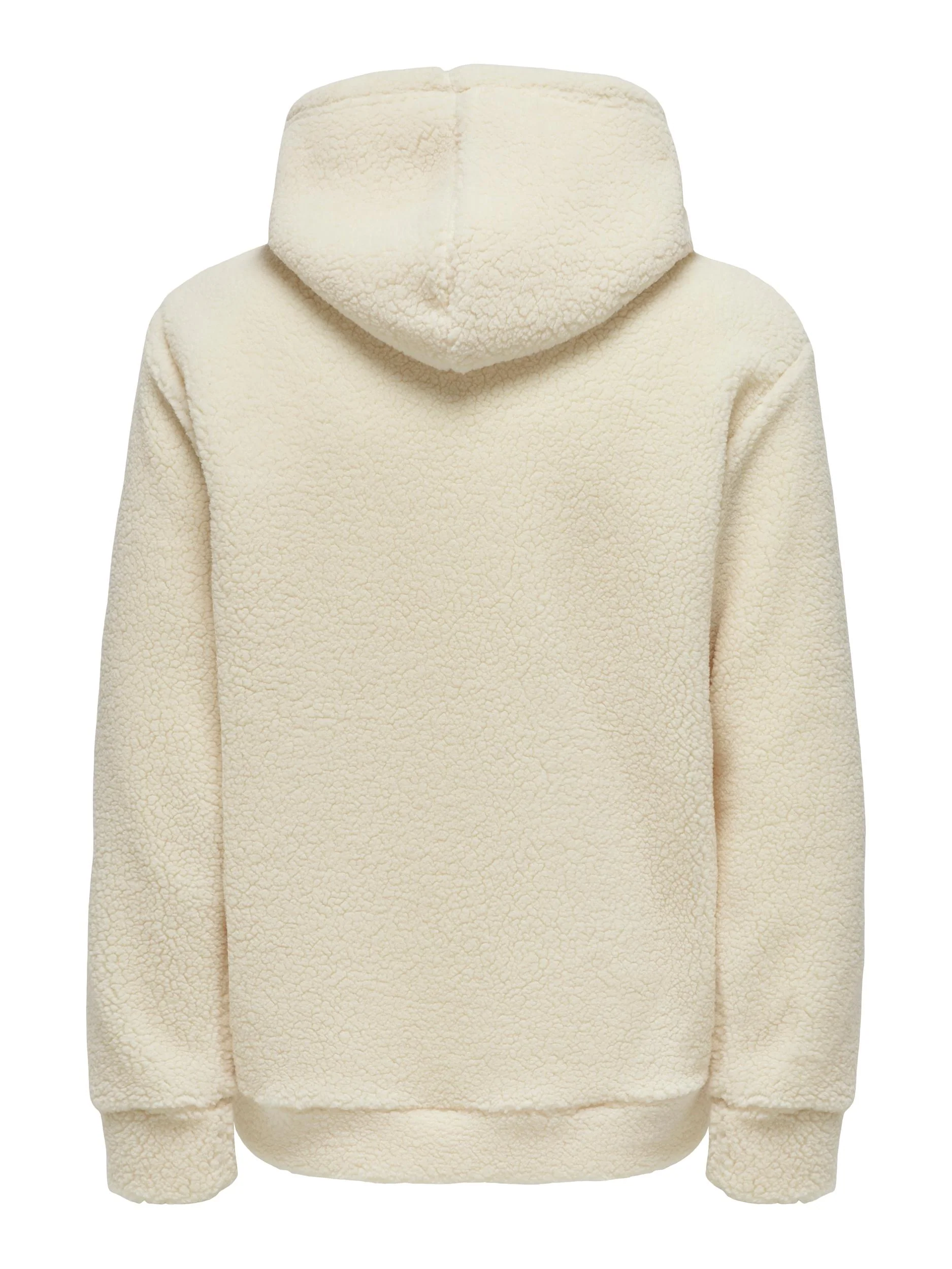 Only and Sons Miesten Huppari Teddy Hoodie Sweat Valkoinen - Image 2