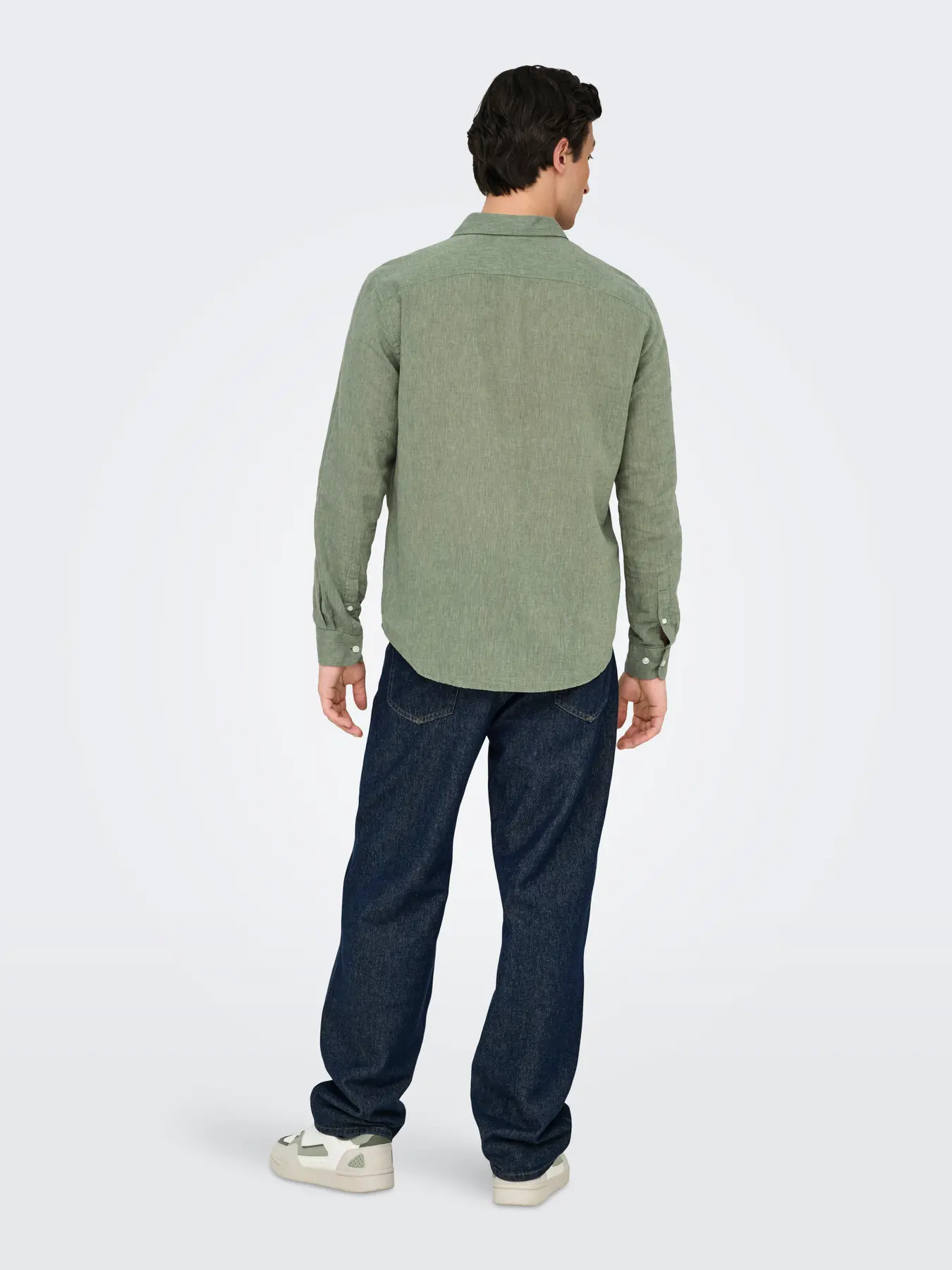Only and Sons miesten kauluspaita, CAIDEN LIFE REG Swamp - Image 2