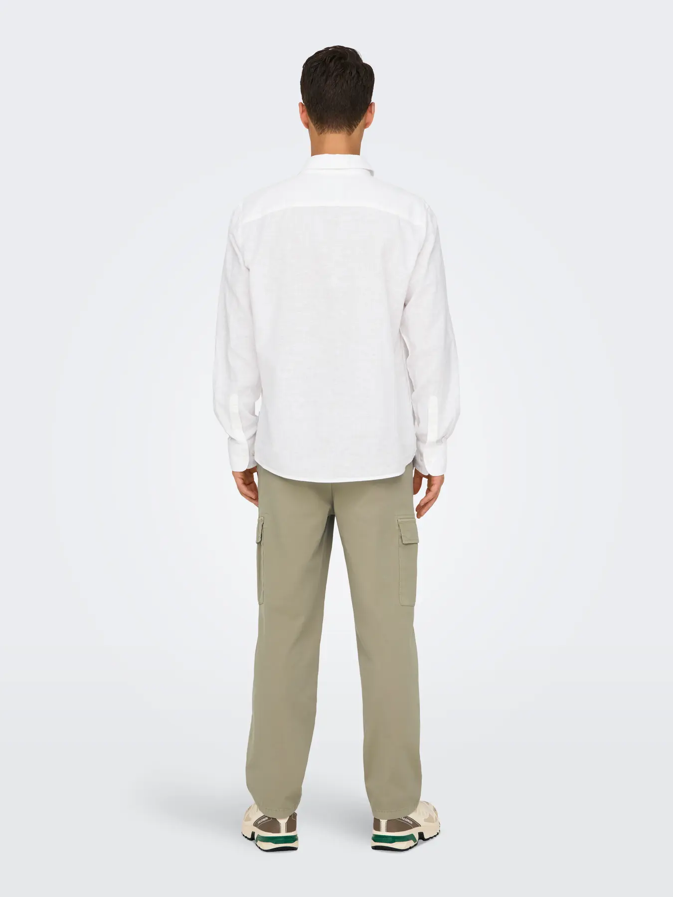 Only and Sons miesten kauluspaita, CAIDEN LIFE REG White - Image 2