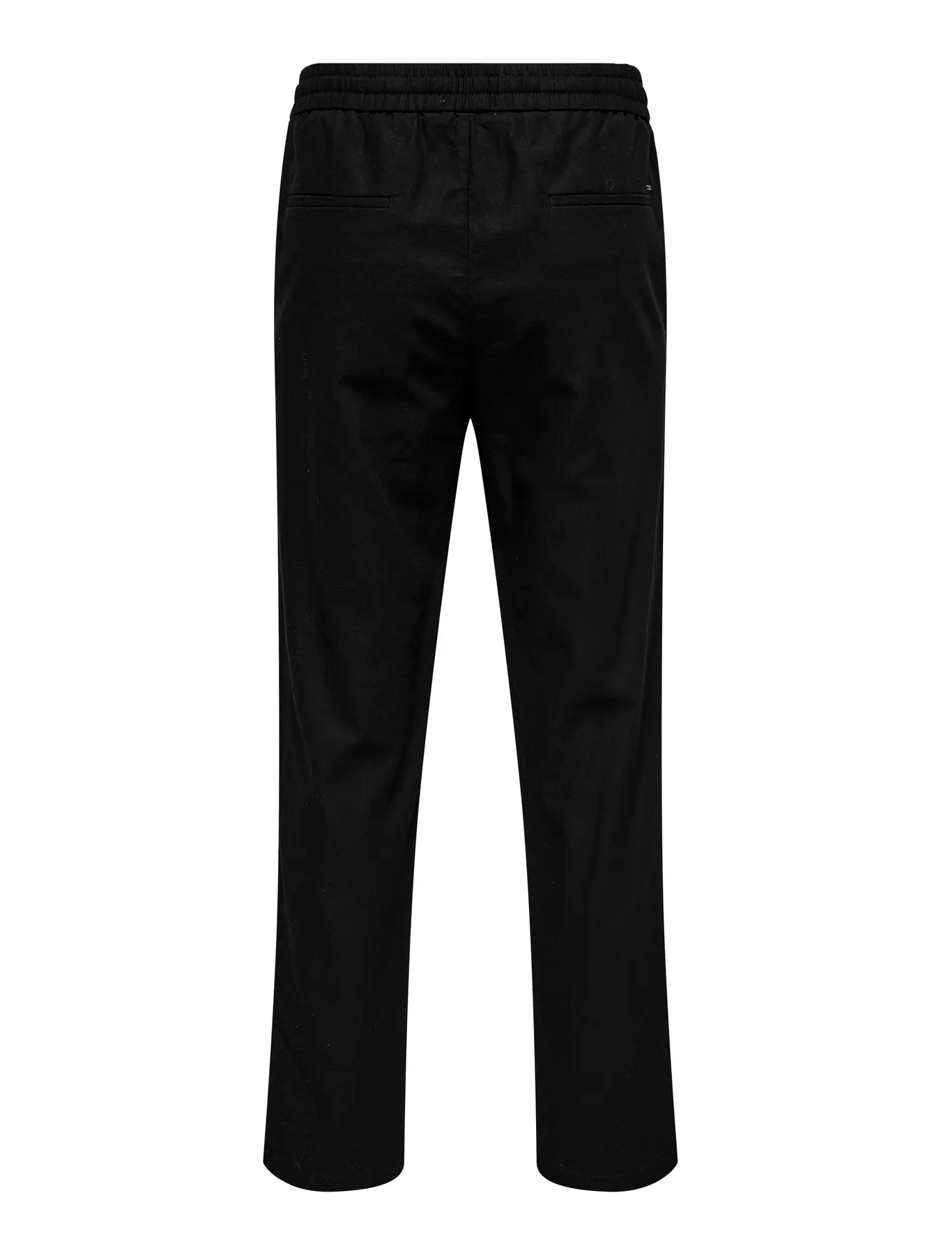 Only and Sons miesten kesähousut, SINUS LOOSE LIN PANT Black - Image 4