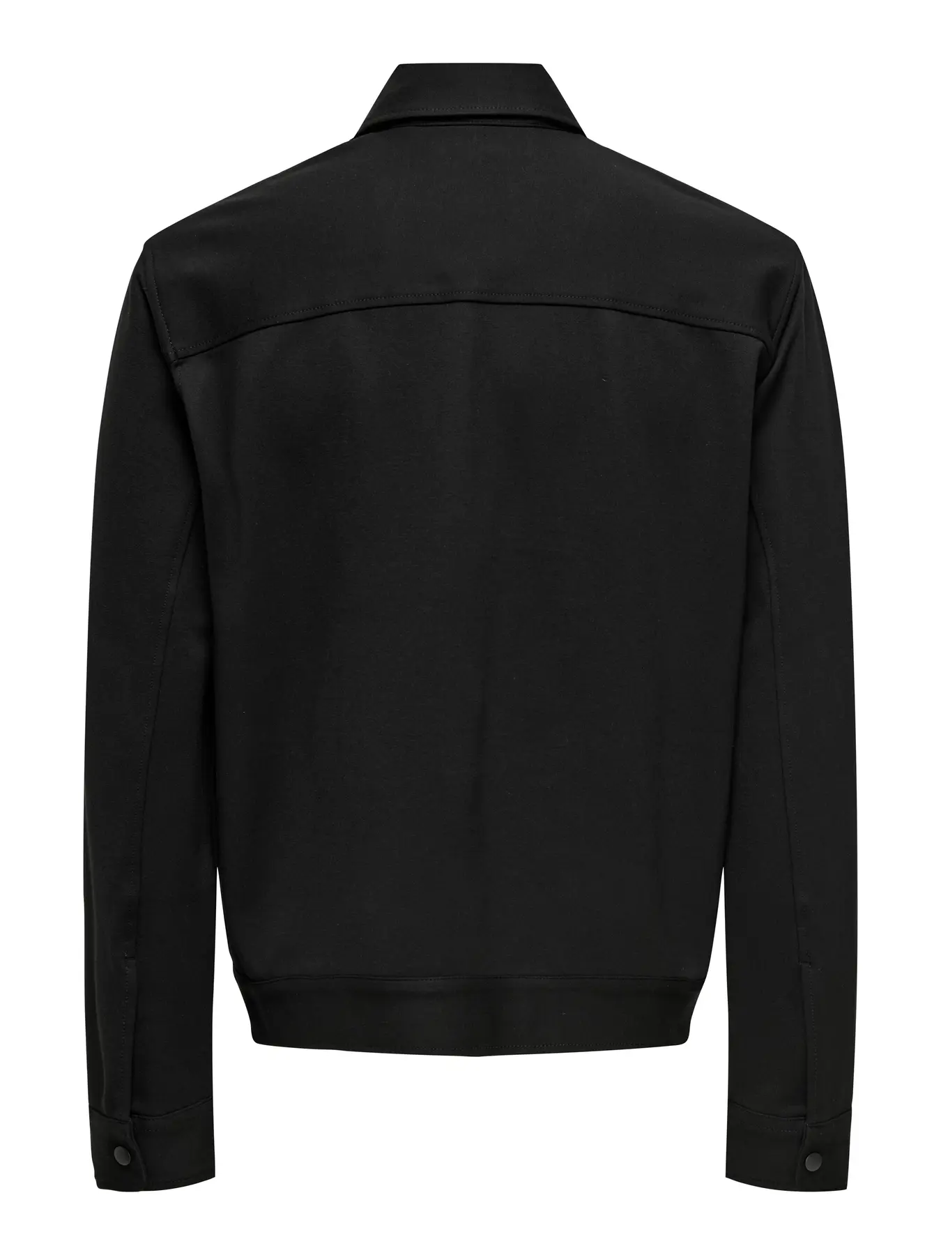 Only and Sons miesten paitatakki, ONSJAKES 0339 REG ZIP STRETCH OVERSHIRT Black - Image 2