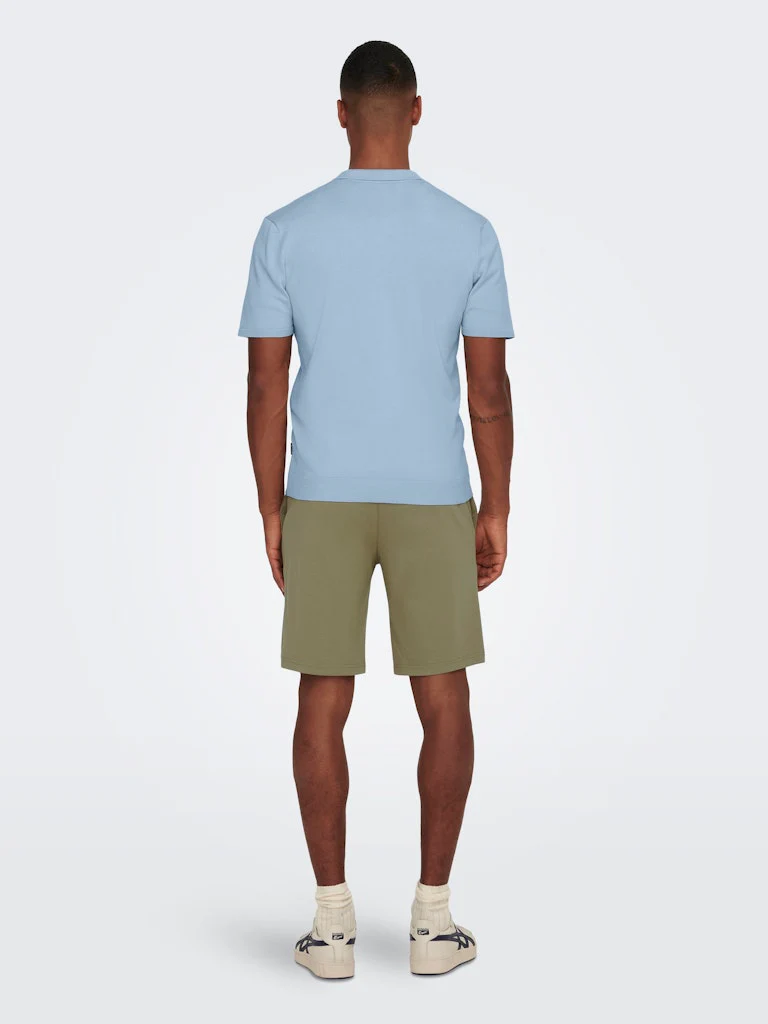 Only and Sons miesten pikeepaita, WYLER LIFE POLO KNIT Vaaleansininen - Image 2