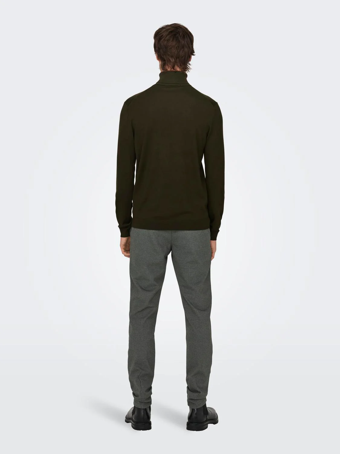 Only and Sons Miesten Pooloneule, Wyler Life Roll Neck Nos Armeijanvihreä - Image 2