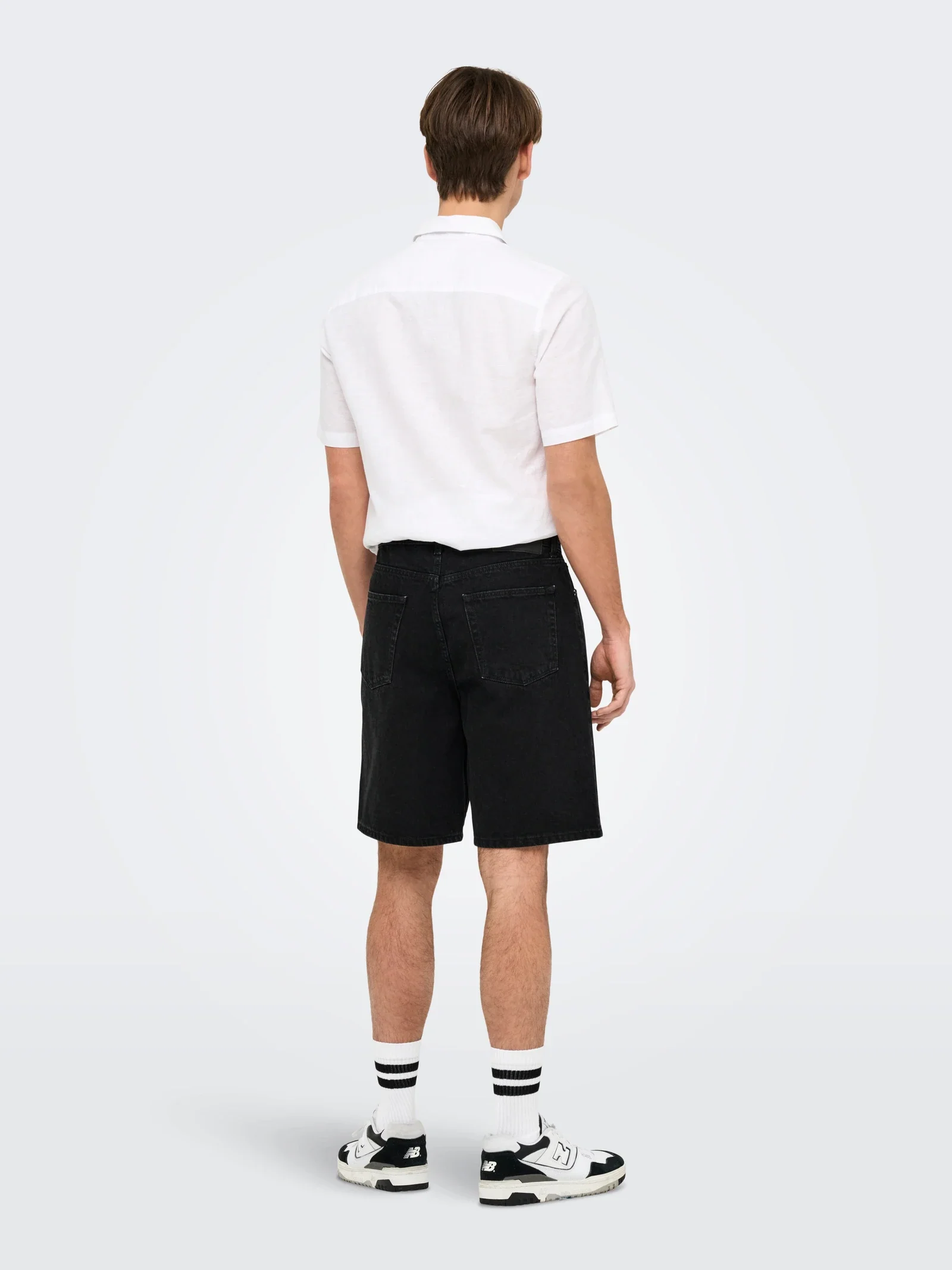 Only and Sons miesten shortsit,  FADE BLACK SHORTS  Hiilenmusta - Image 2