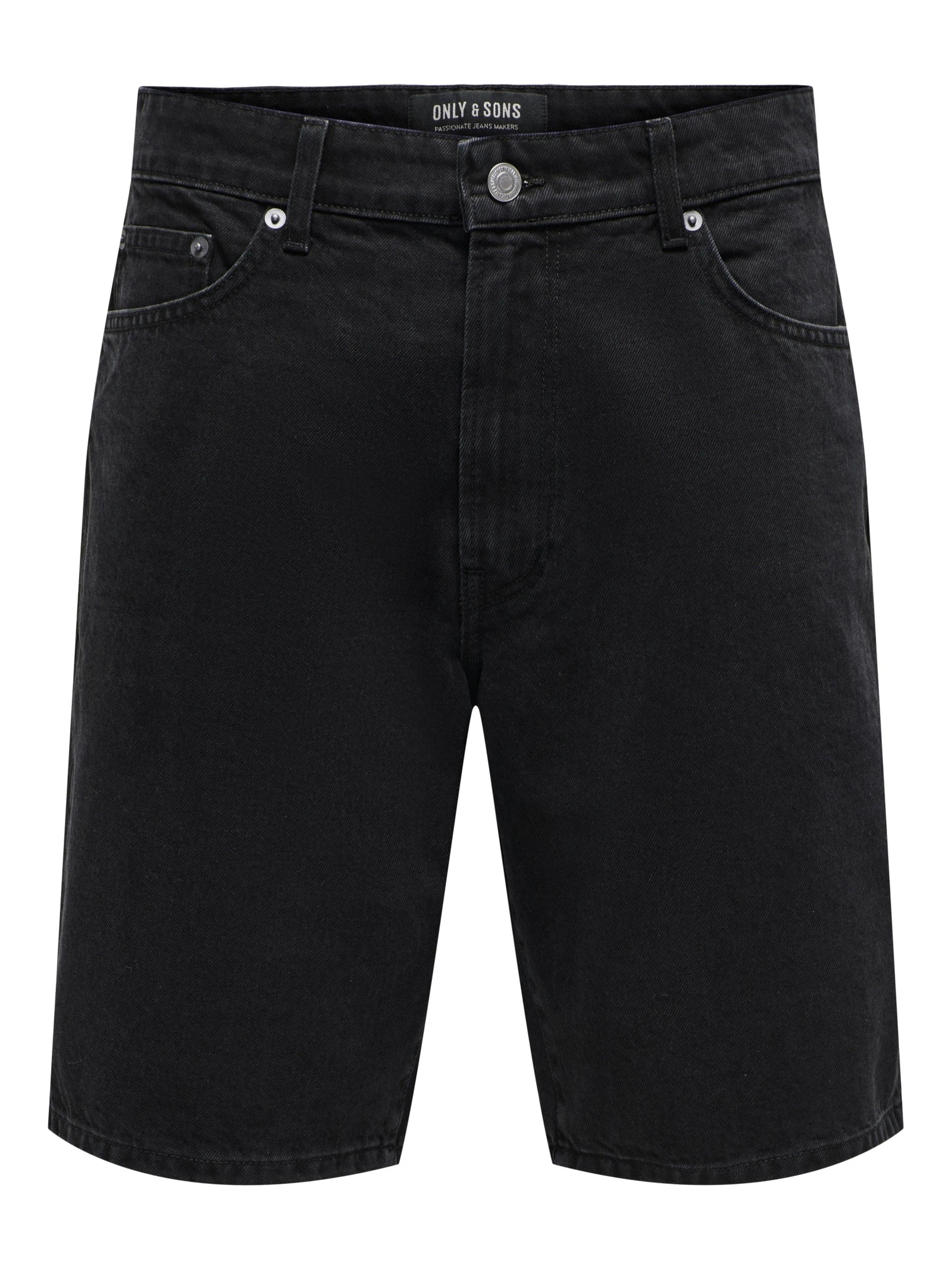 Only and Sons miesten shortsit,  FADE BLACK SHORTS  Hiilenmusta - Image 3