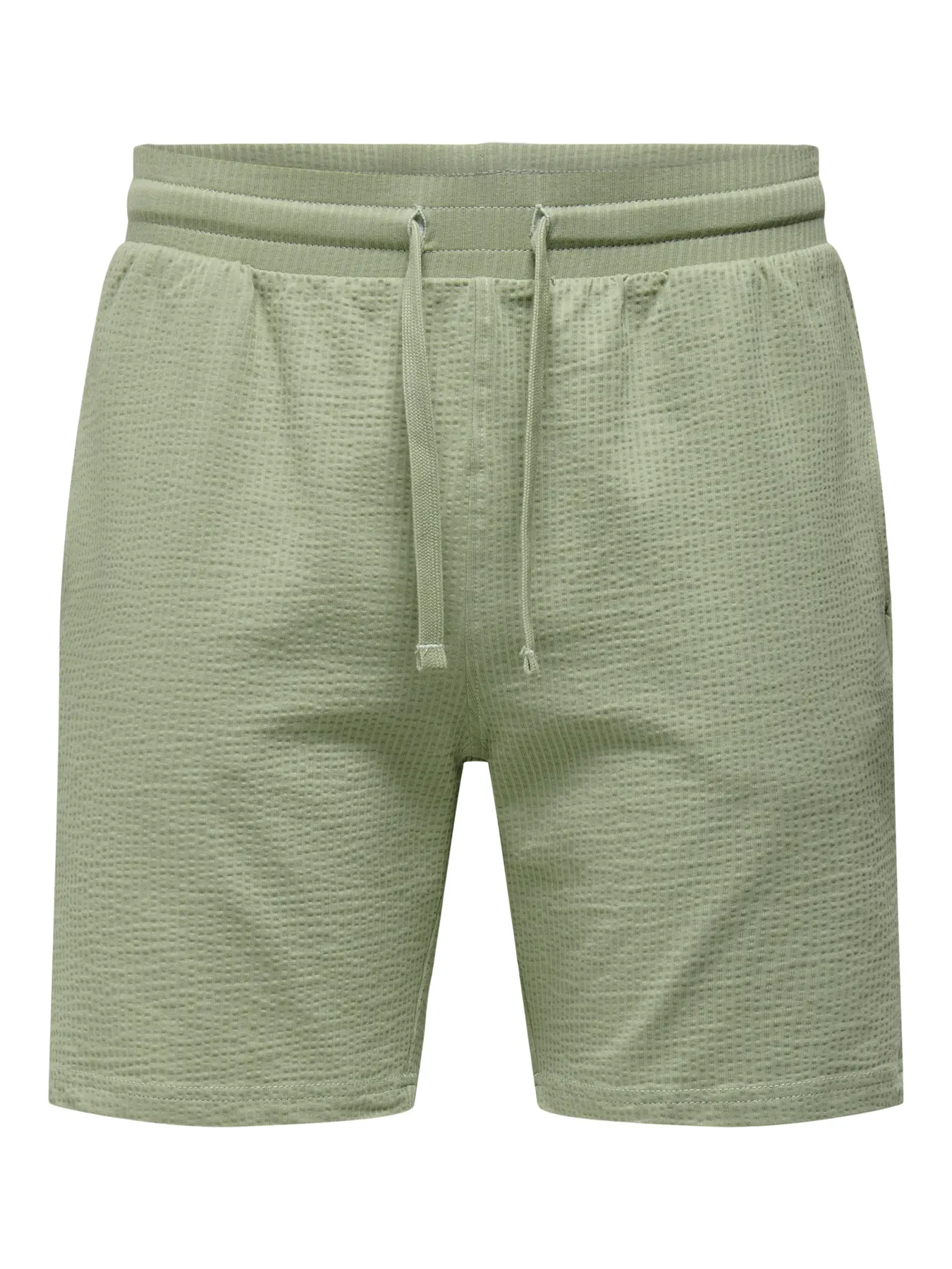 Only and Sons miesten shortsit, K KIAN REG SEERSUCKER SHORTS Seagrass - Image 3