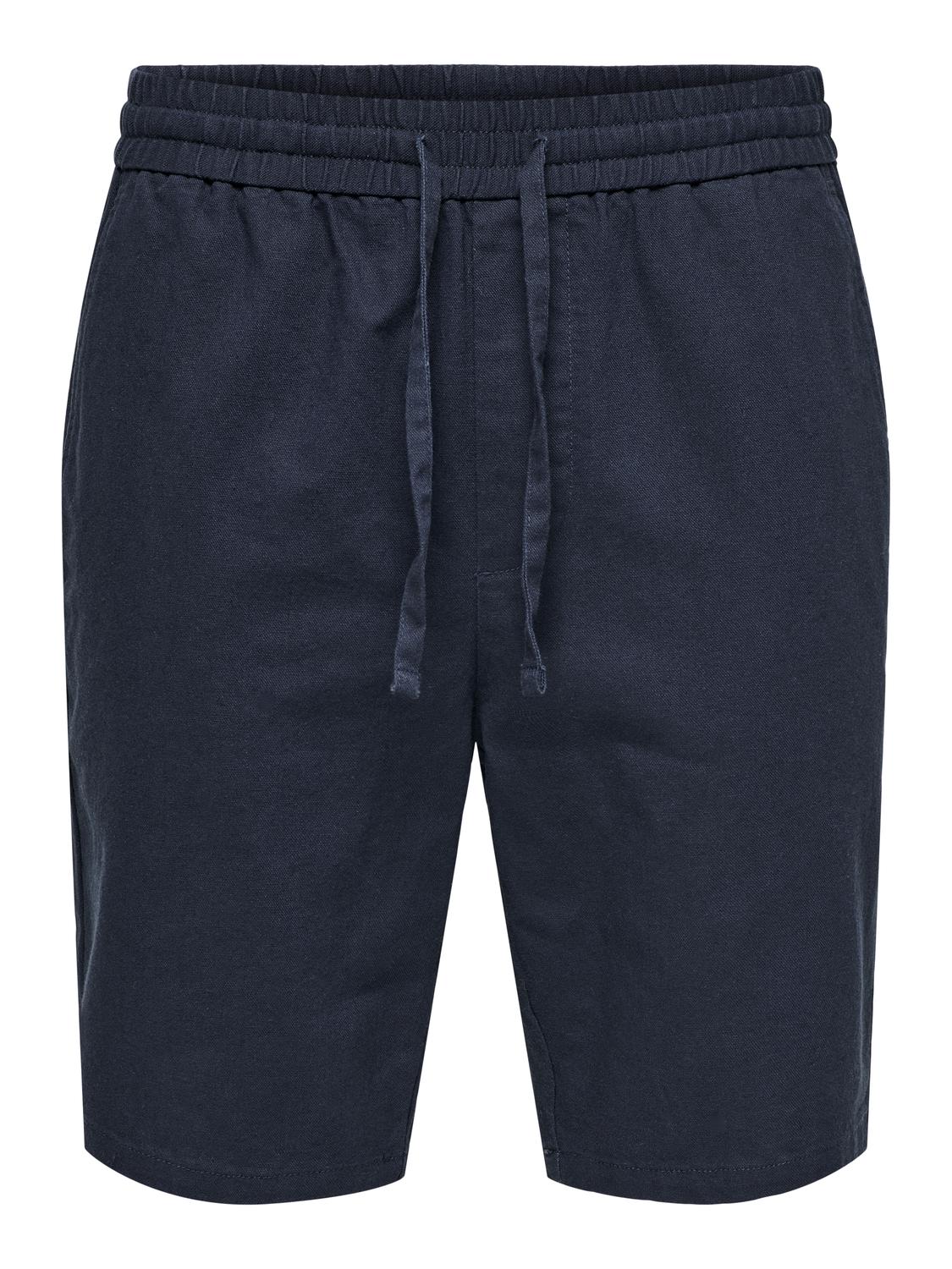 Only and Sons miesten shortsit, LINUS COT SHORTS Tummansininen - Image 5