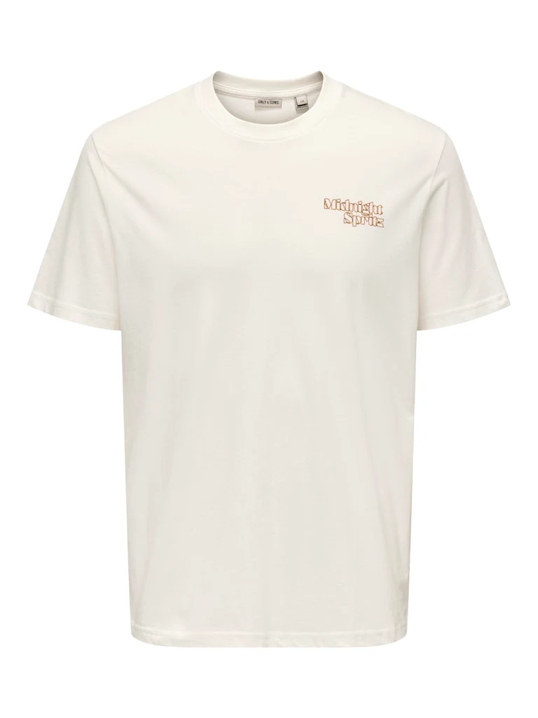 Only and Sons miesten t-paita, CHRIS LIFE REG SS TEE Cloud Dancer - Image 2