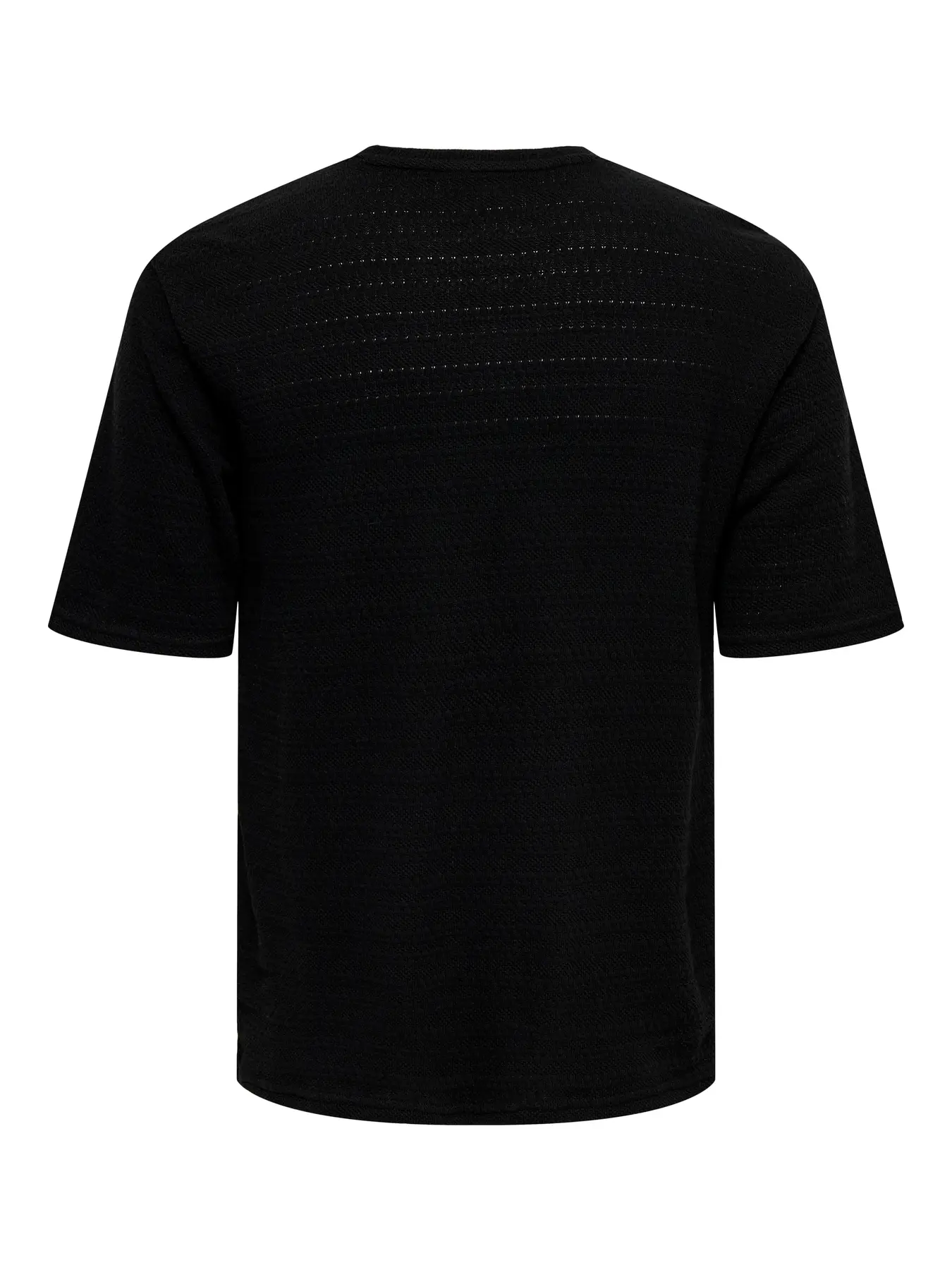 Only and Sons miesten t-paita, GIVO REG 12 SS CREW KNIT Black - Image 6