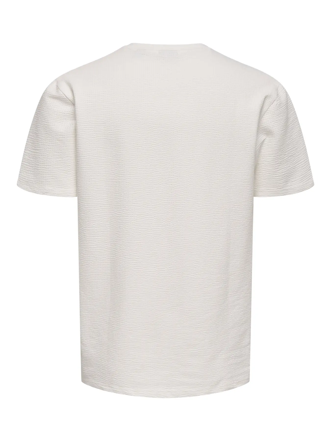 Only and Sons miesten t-paita, K KIAN REG SEERSUCKER SS TEE Cloud Dancer - Image 4