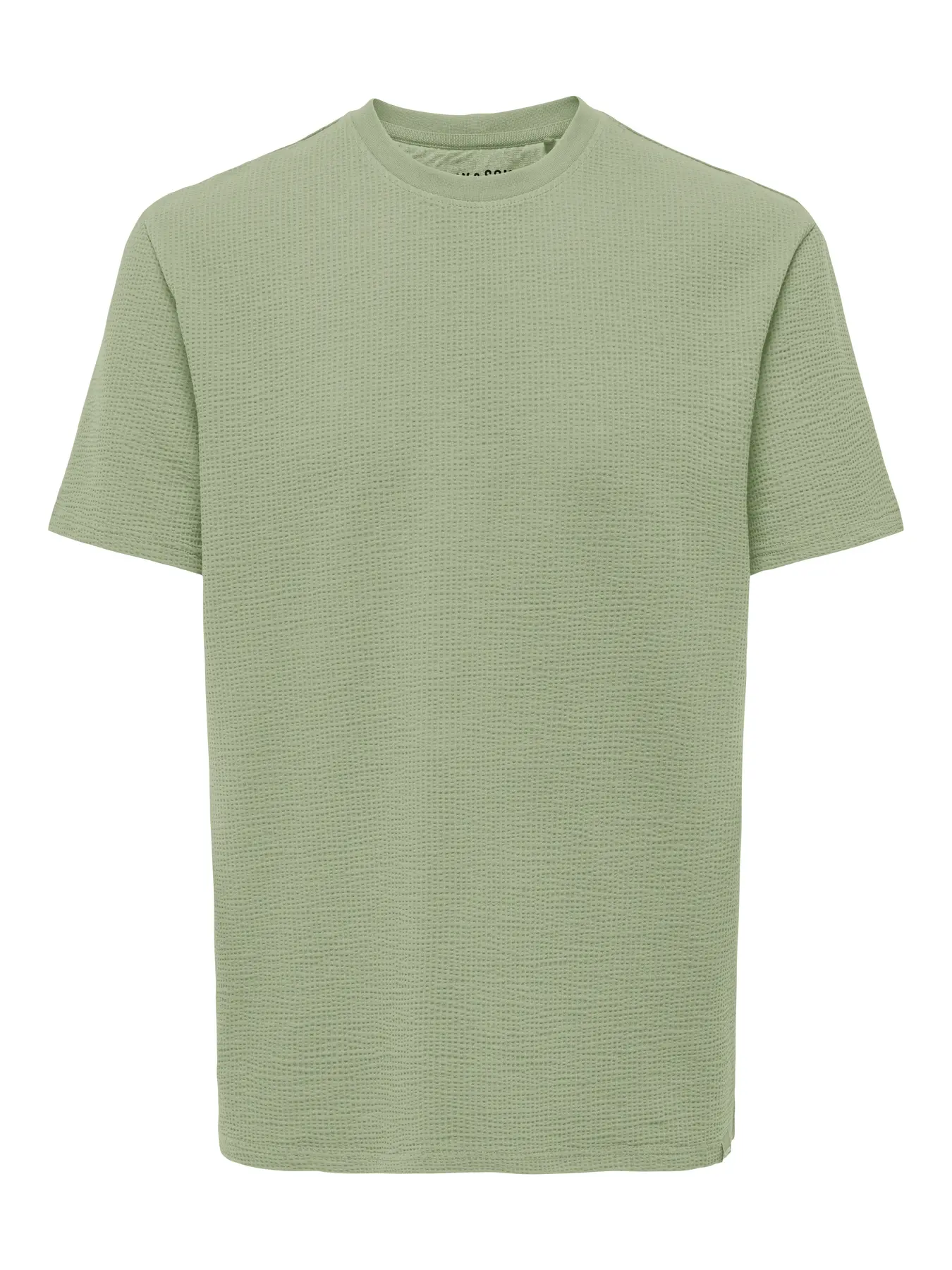 Only and Sons miesten t-paita, K KIAN REG SEERSUCKER SS TEE Seagrass - Image 4