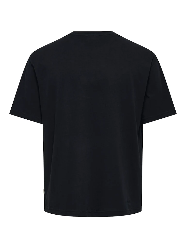 Only and Sons miesten t-paita, OASIS SS RLX TEE Musta - Image 3