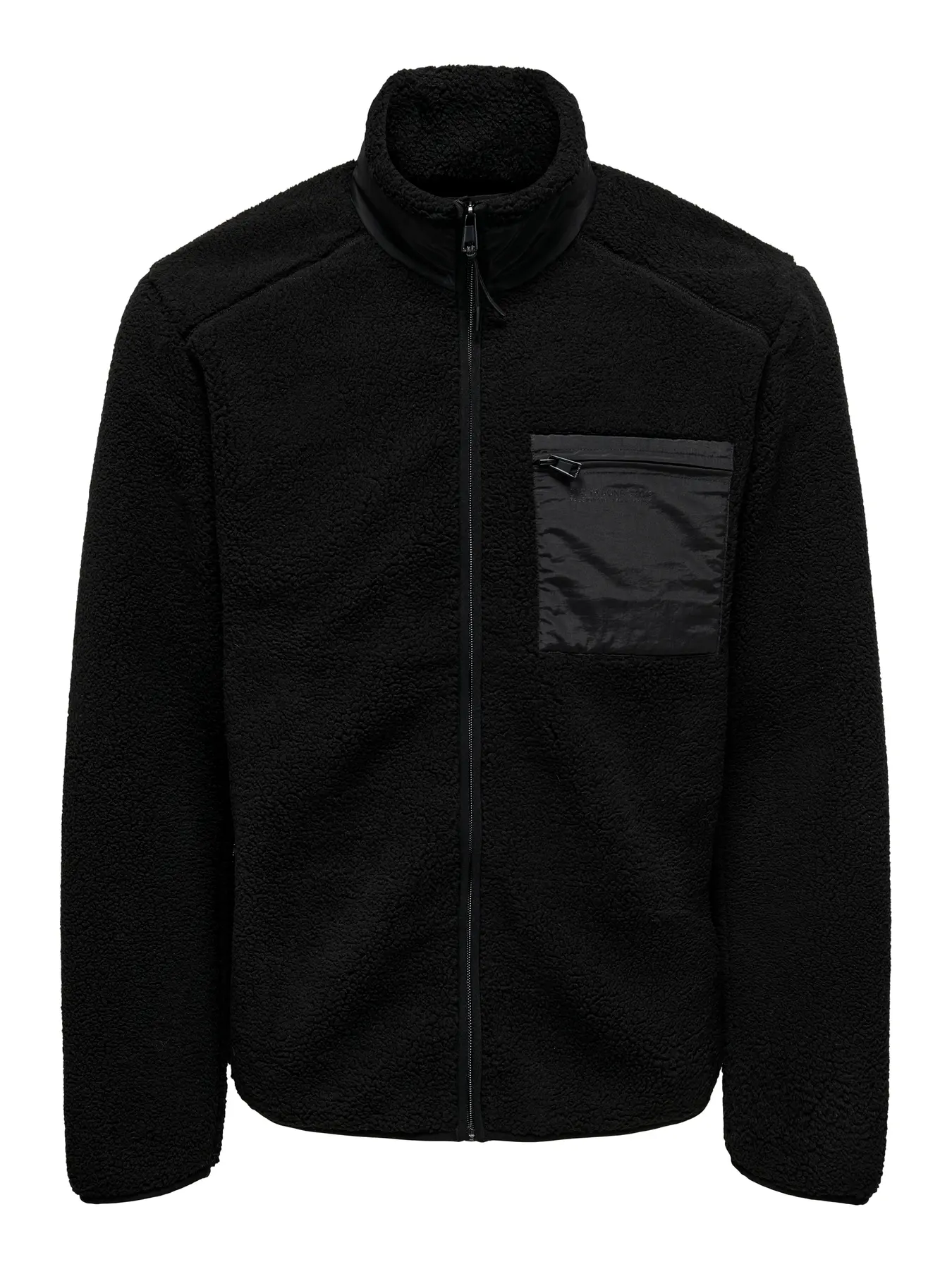 Only and Sons Miesten Teddytakki, DALLAS SHERPA JACKET Musta - Image 3