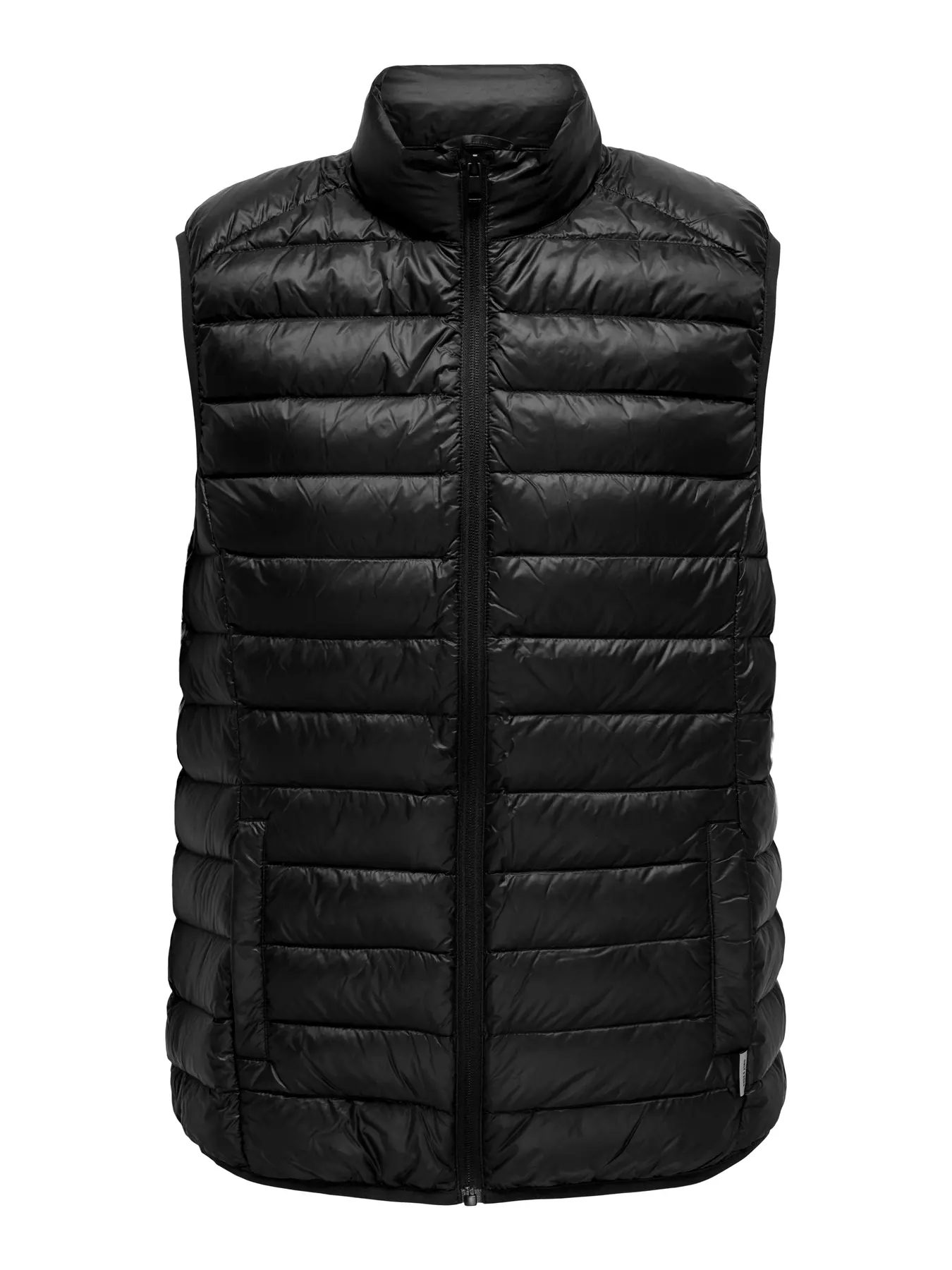 Only and Sons miesten toppaliivi, GAVIN LIFE LIGHT QUILTED ZIP VEST OTW Musta - Image 3