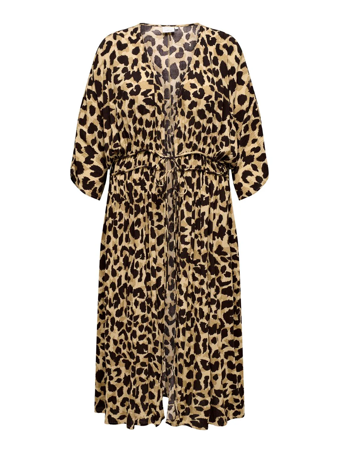ONLY CARMAKOMA naisten kimono, CARBRUNO LIFE 3/4 MIDI KIMONO Ruskea Kuosi