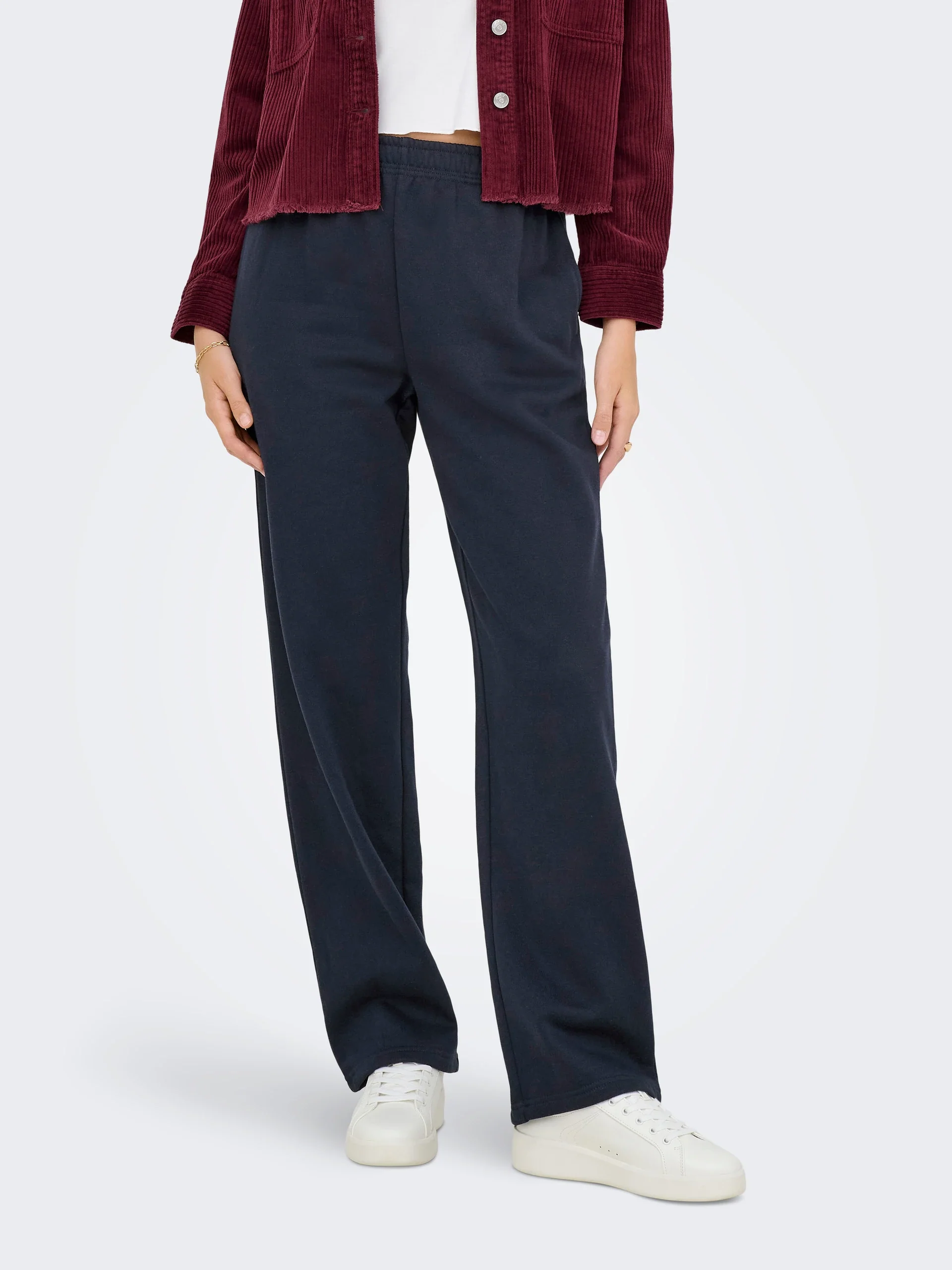 Only Naisten Collegehousut, Onldaze Straight Pants Noos Tummansininen