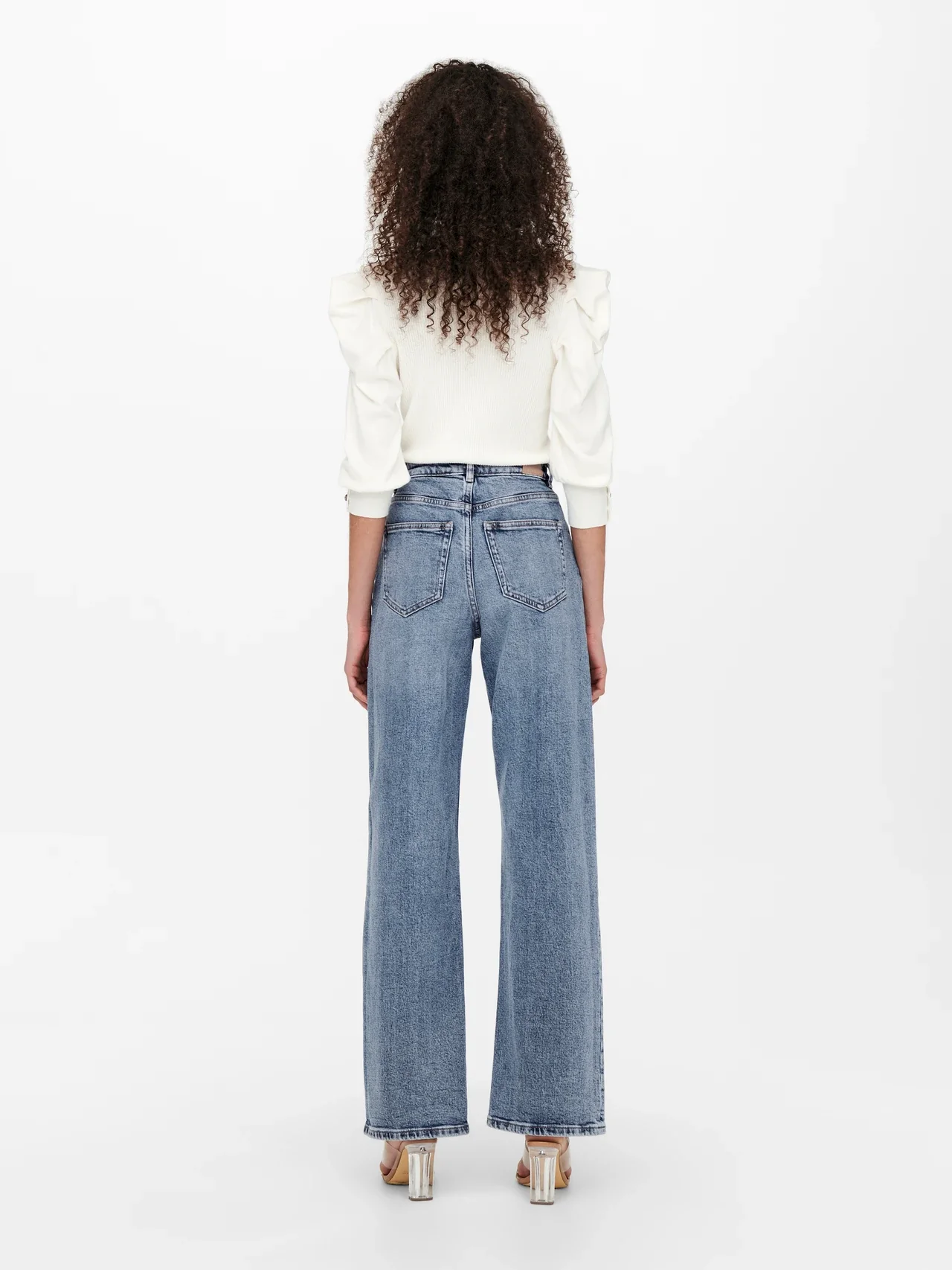 Only naisten farkut, ONLJUICY LIFE HW WIDE LEG NAS365 Indigo - Image 2
