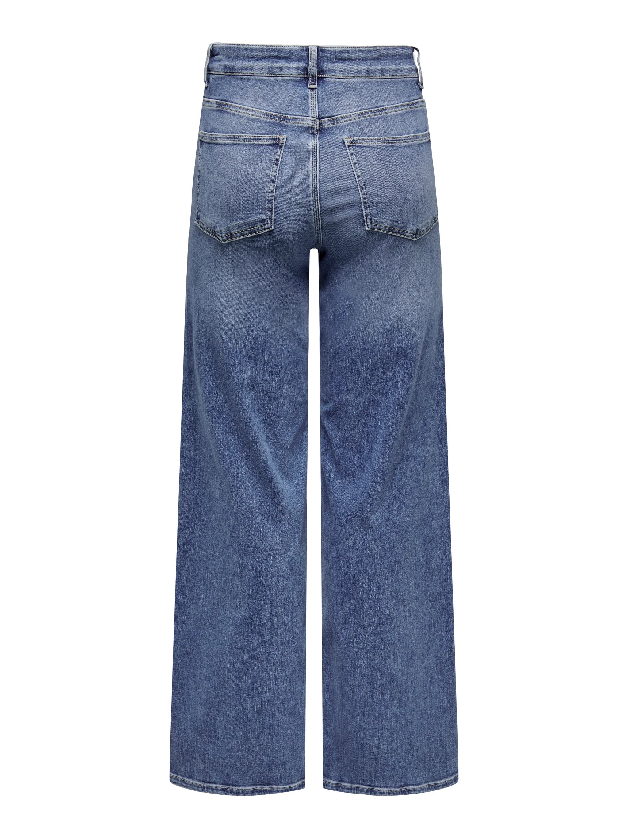 Only naisten farkut, ONLMADISON BLUSH WIDE DOT372 Indigo - Image 4