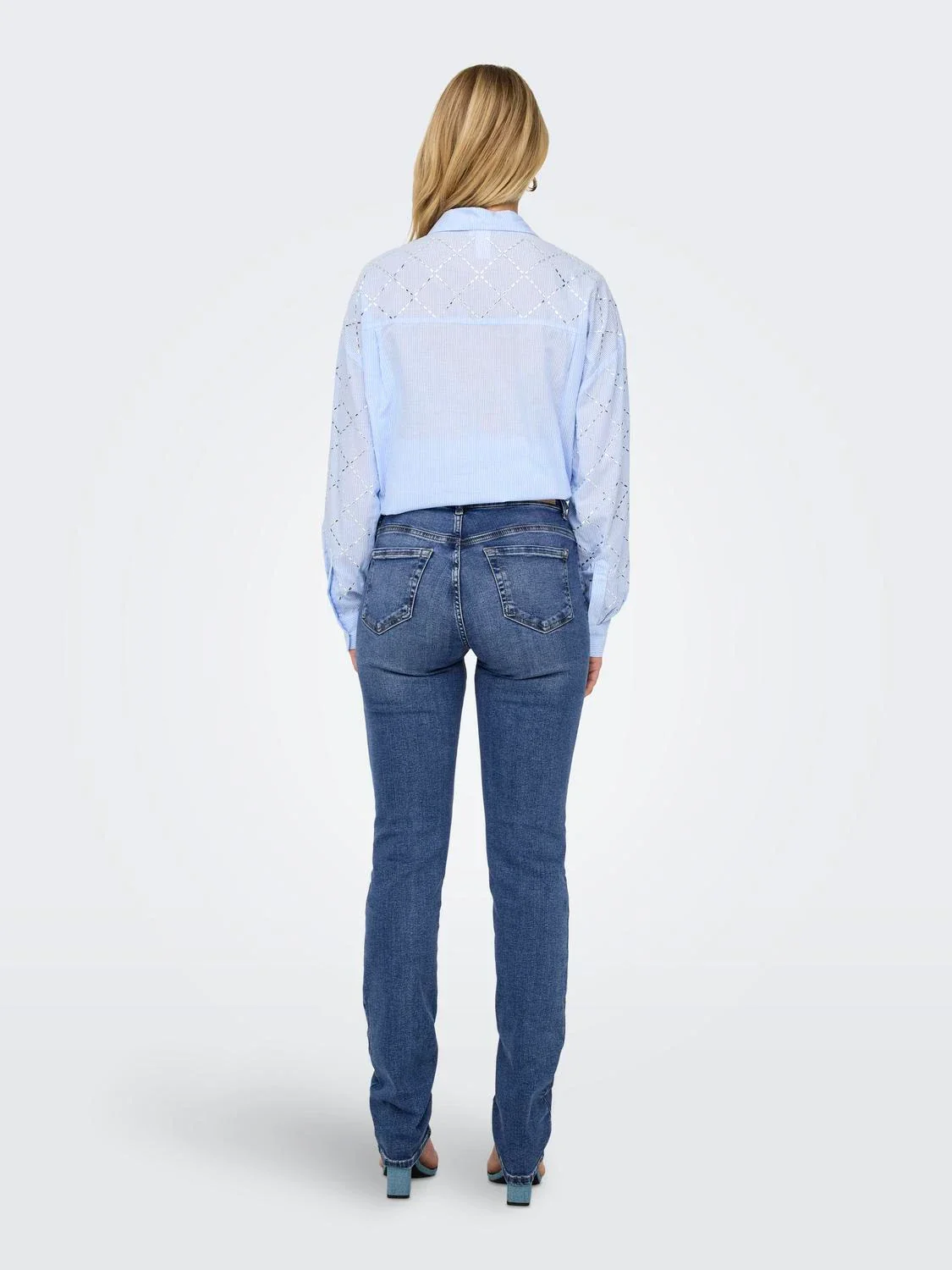 Only Naisten Farkut, ONLSUI MID SLIM DNM DIA451 NOOS Indigo - Image 3