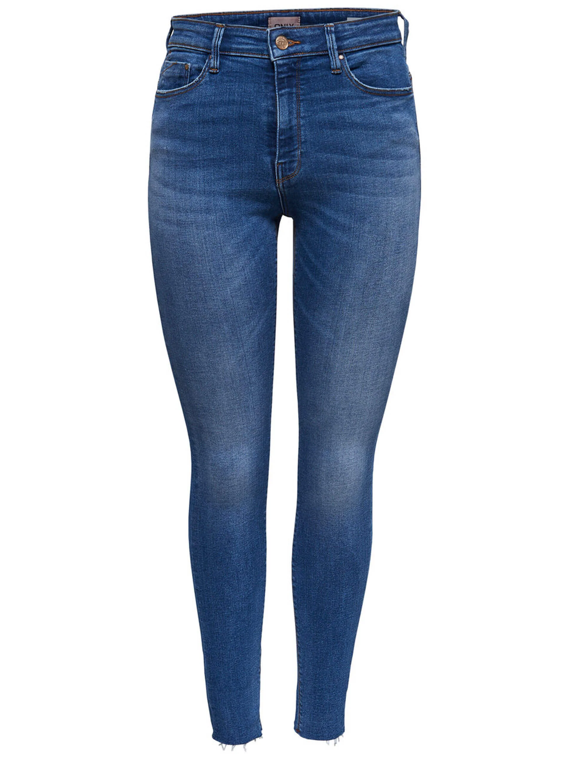 Only Naisten farkut, Paola Highwaist Jeans Indigo - Image 3