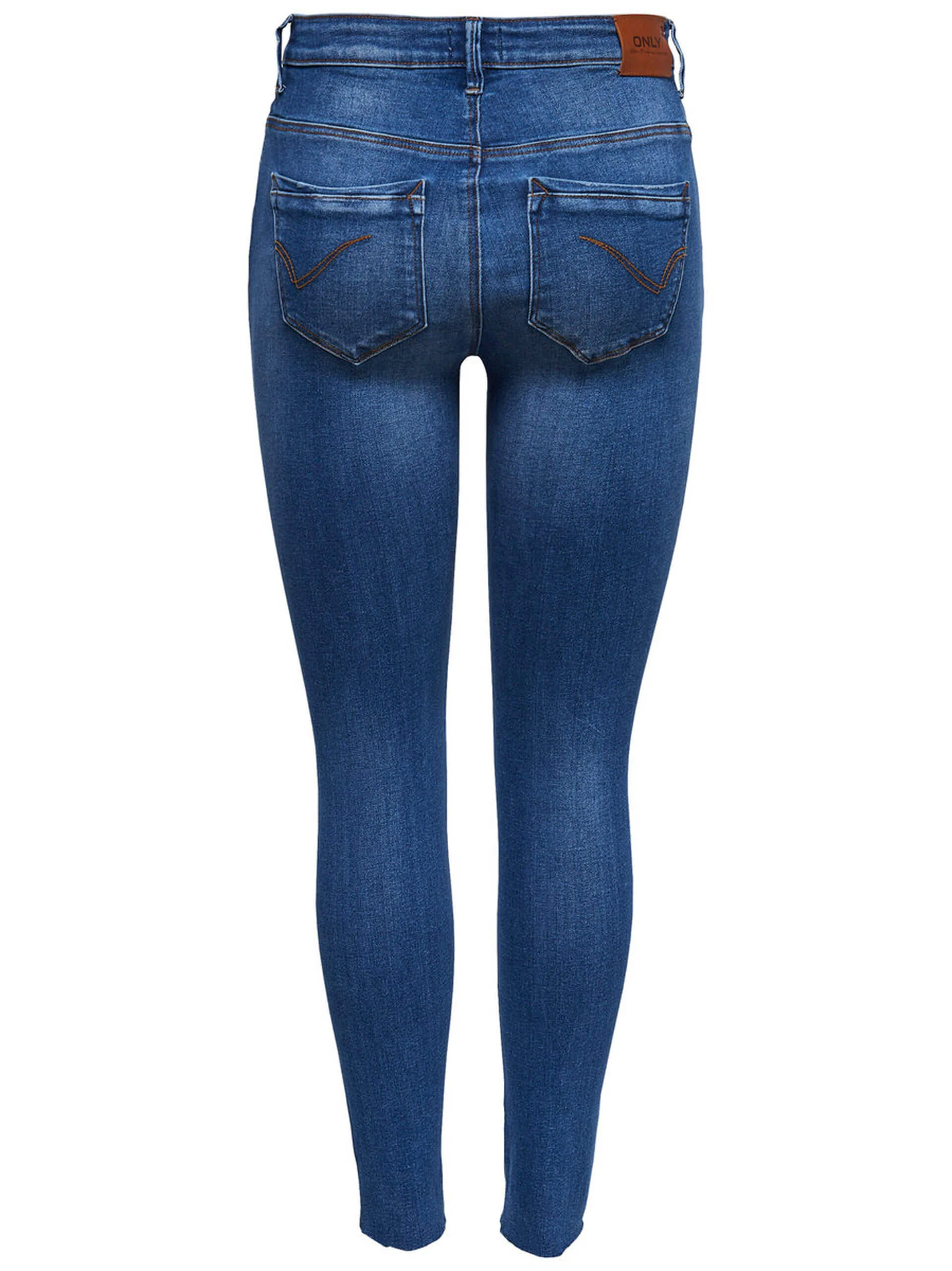 Only Naisten farkut, Paola Highwaist Jeans Indigo - Image 4